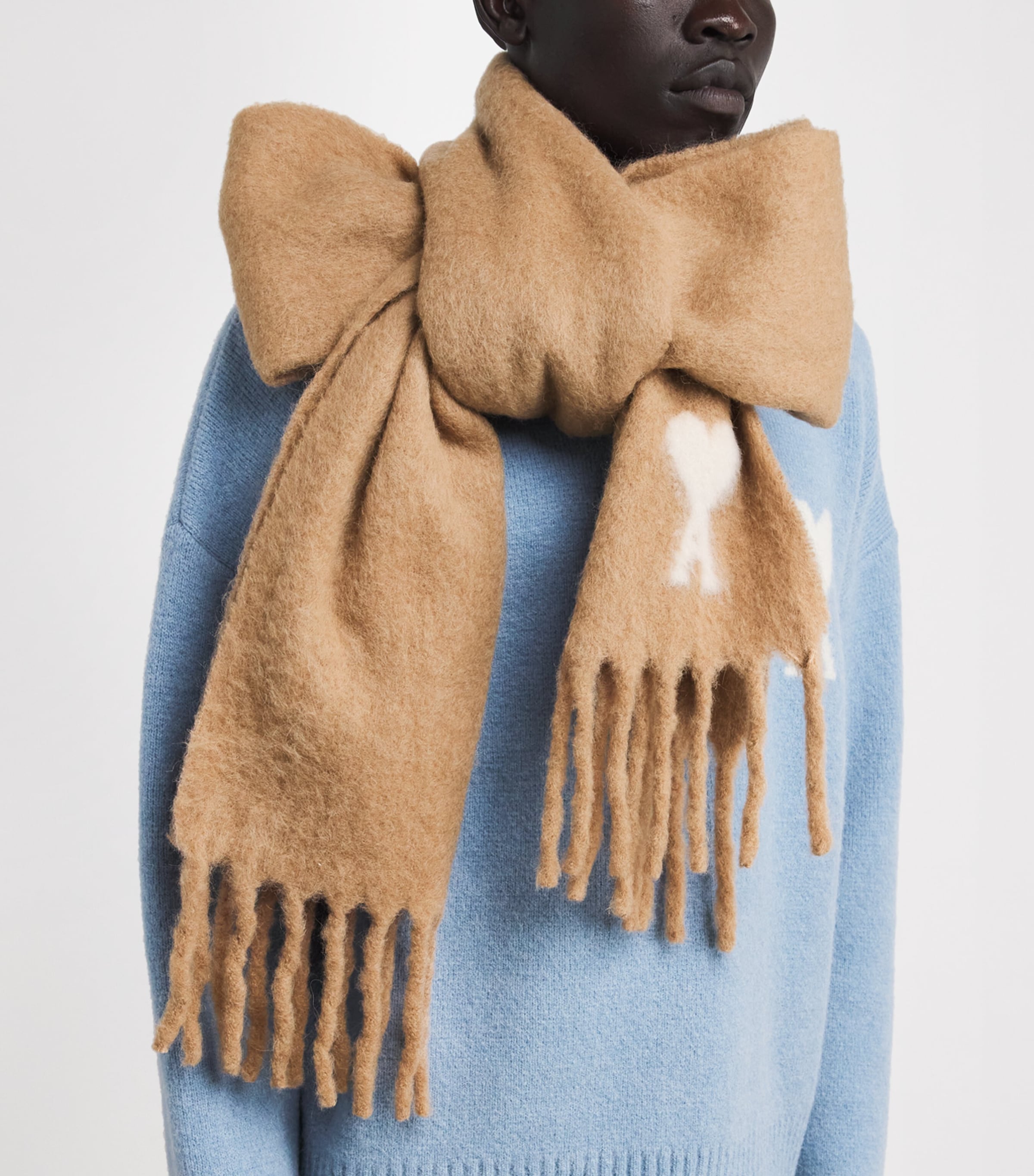 Alpaca-Blend Ami de Coeur Scarf 280 - CAMEL Image 2