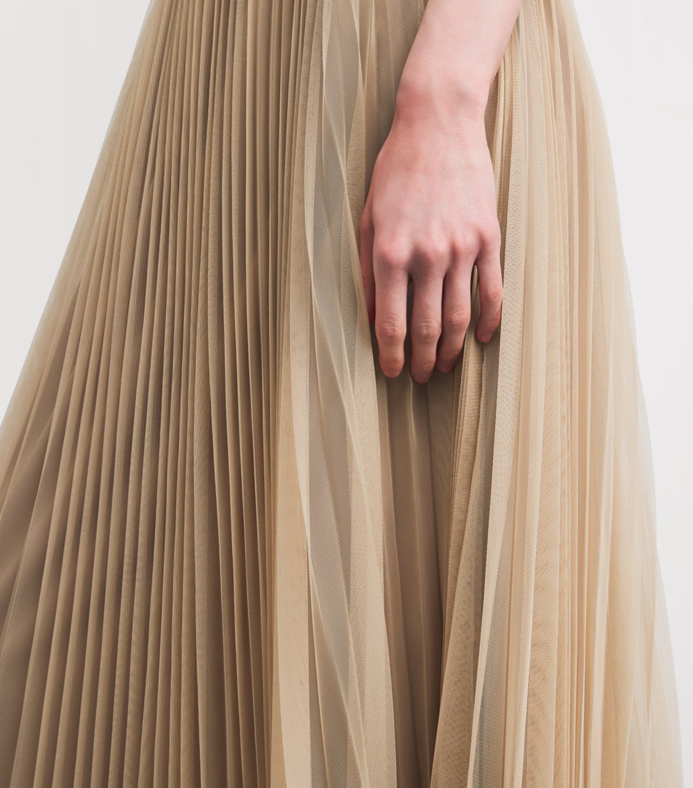 Tulle Pleated Midi Skirt 0157 ACERO Image 6