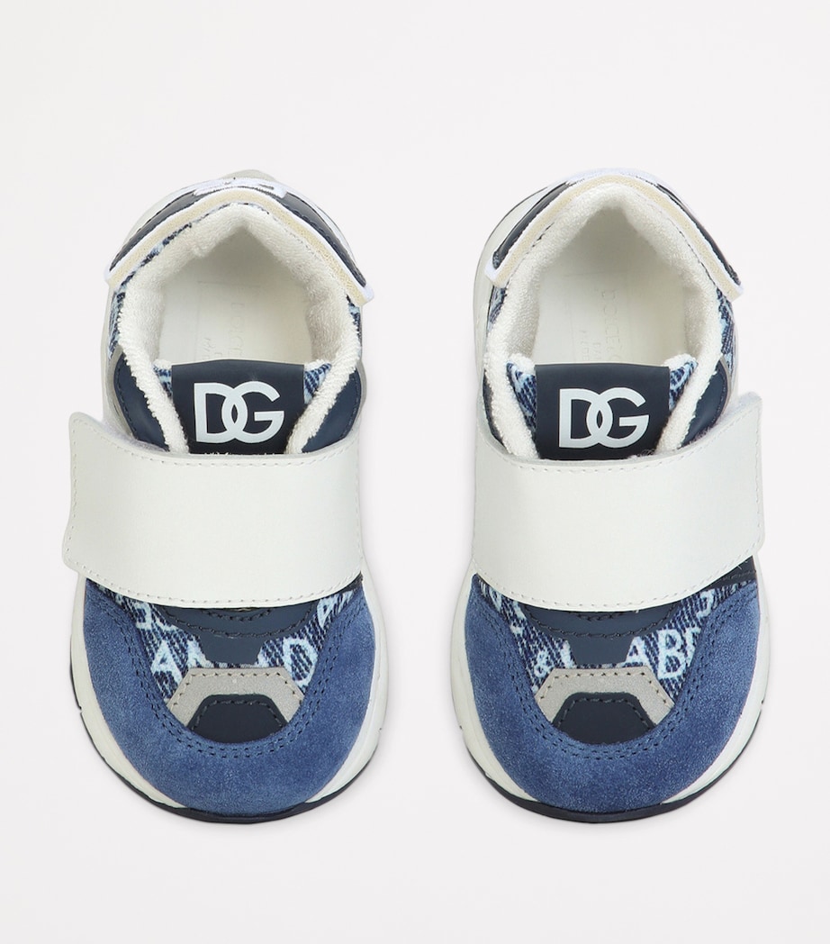 Logo Velcro Sneakers HBXCC-DG AZZURRO F.D Image 2