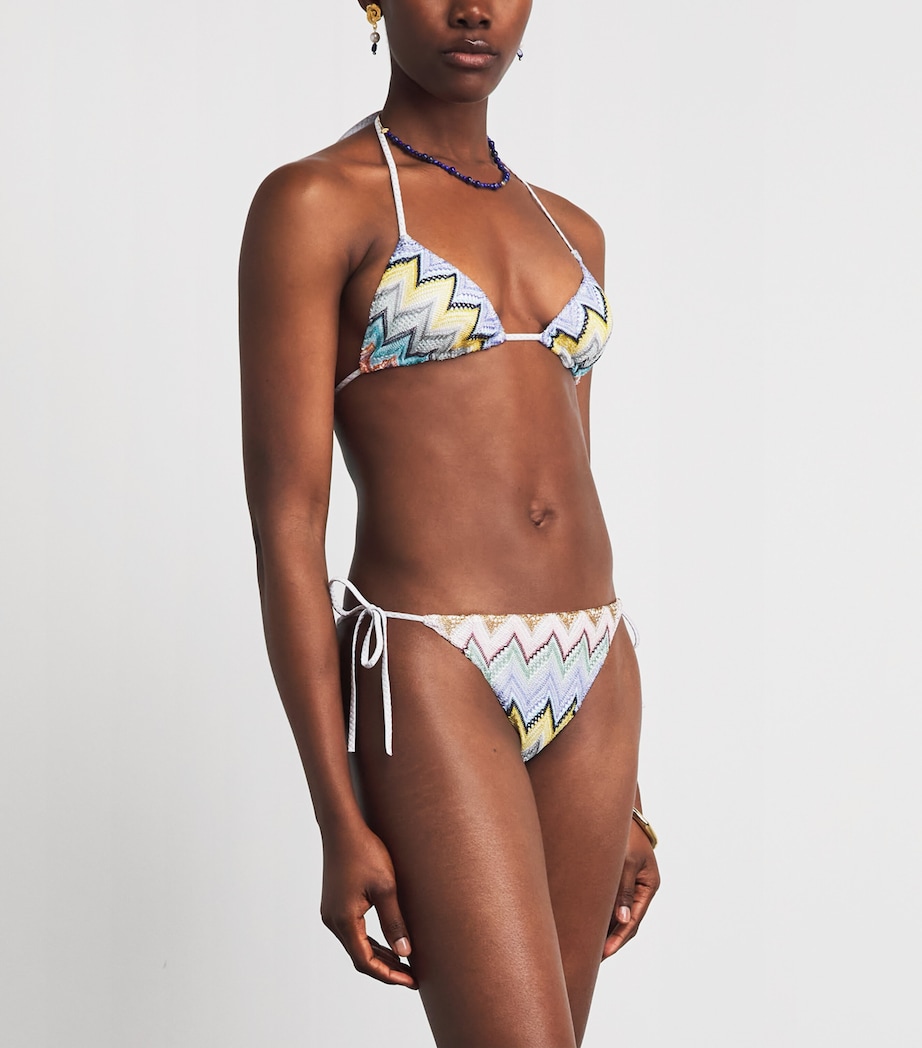 Missoni Womens Zigzag Triangle Bikini Smsor Multicolor Image 2