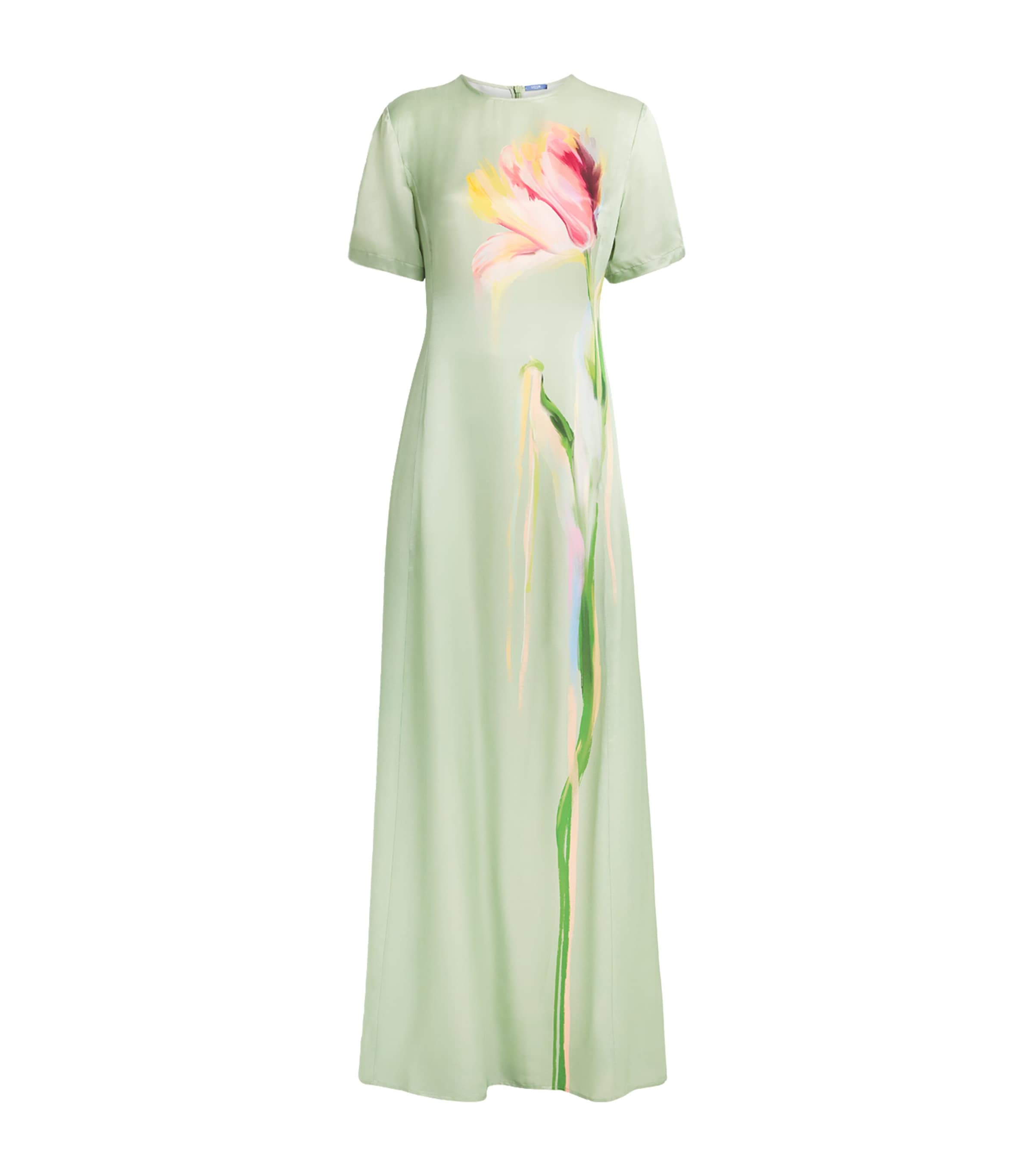 LEO LIN Womens Floral Alice Maxi Dress Tulip Print In Green Image 1