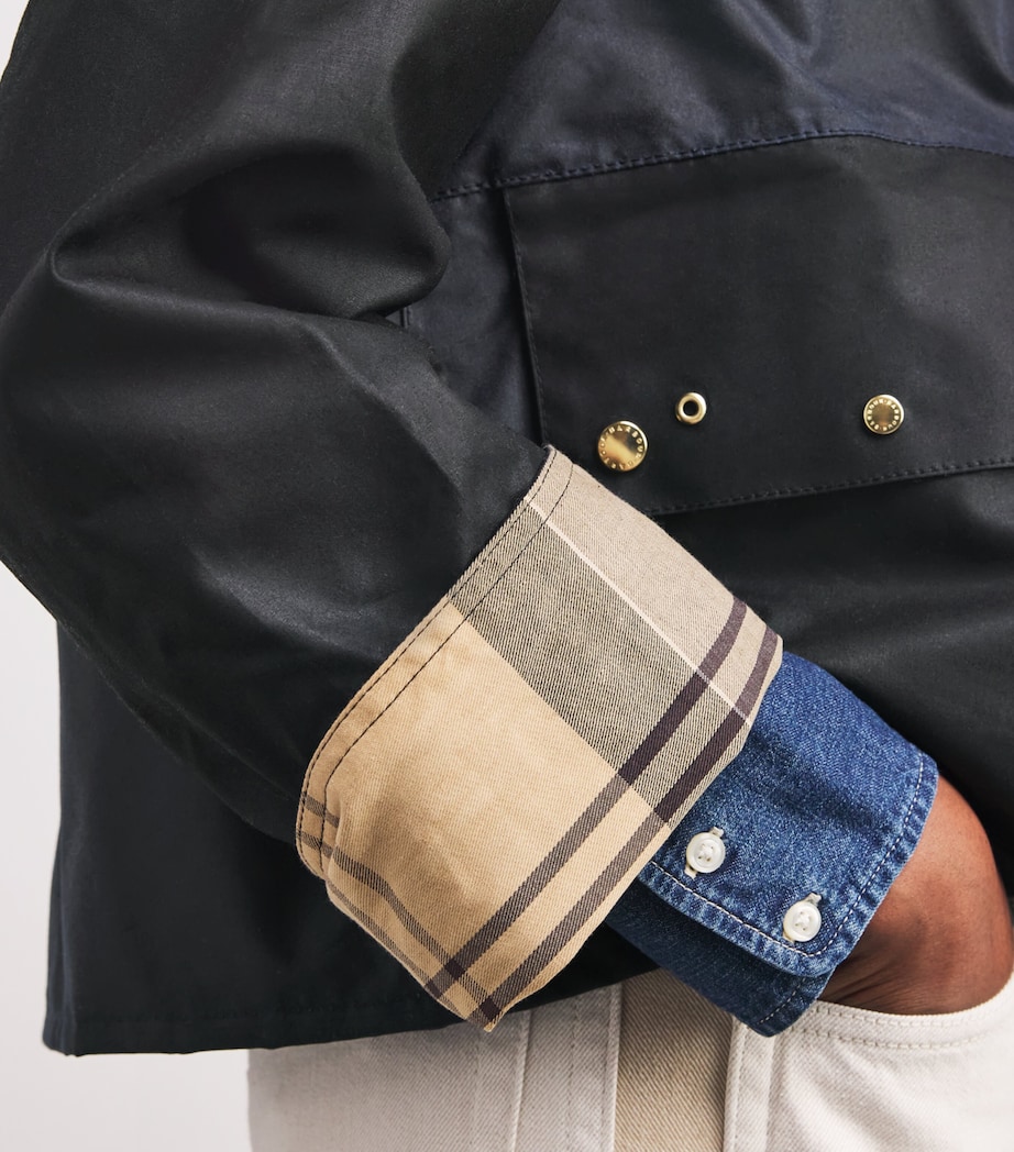 Waxed Kearton Jacket RYL NVY/BLCK/DRSS TR Image 6