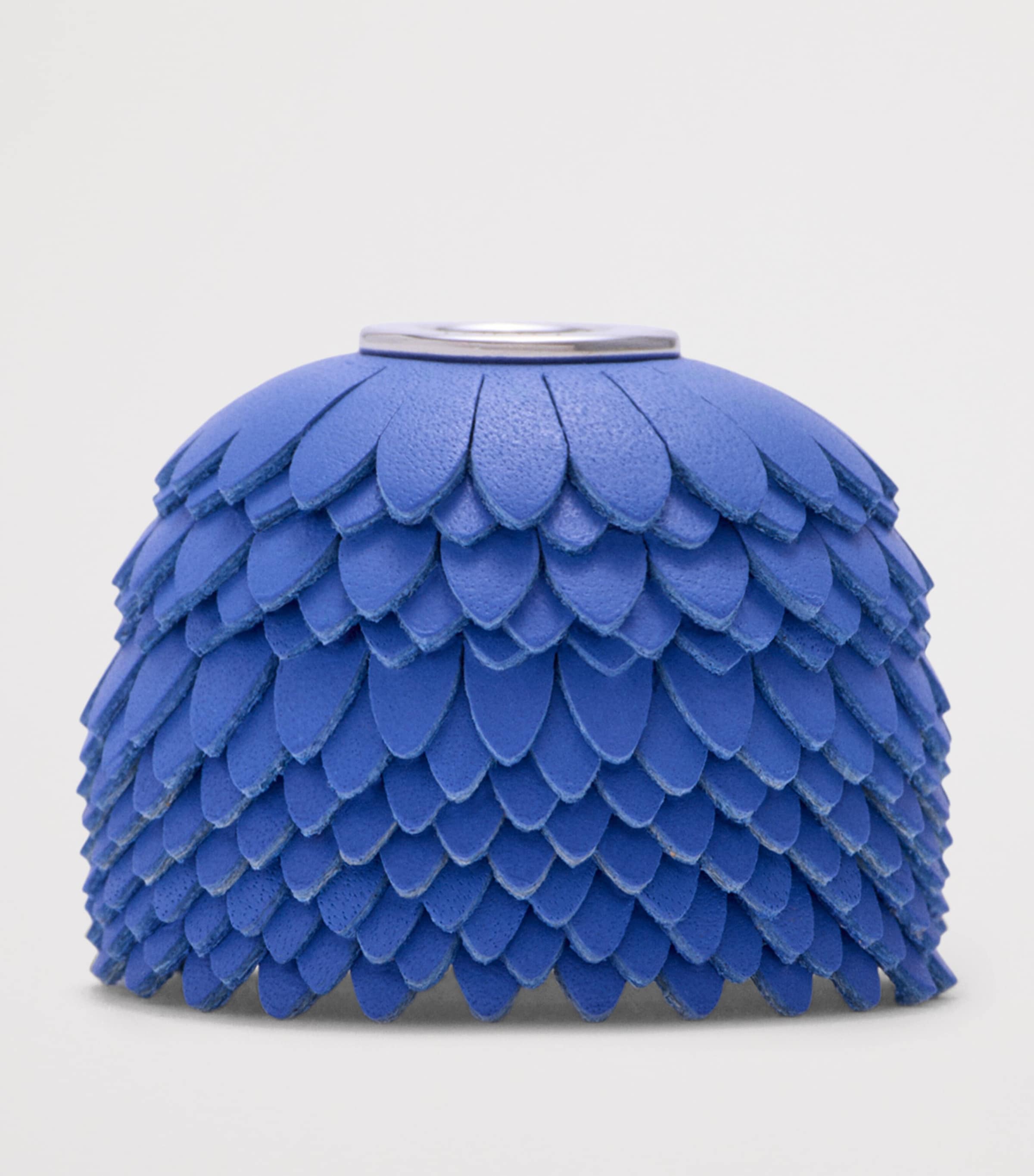 Leather Flower Dice Bag Charm SEASIDE BLUE Image 2