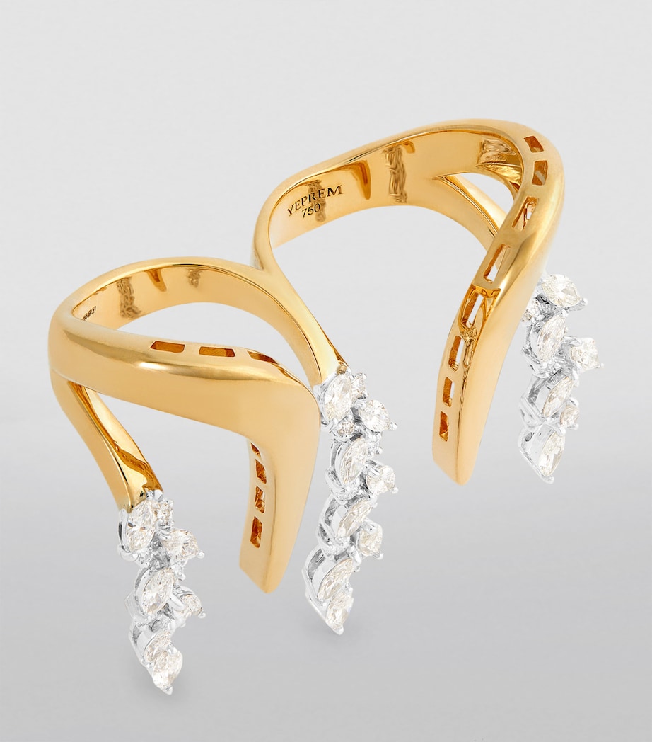 Yellow Gold and Diamond Golden Strada Ring YELLOW GOLD Image 3
