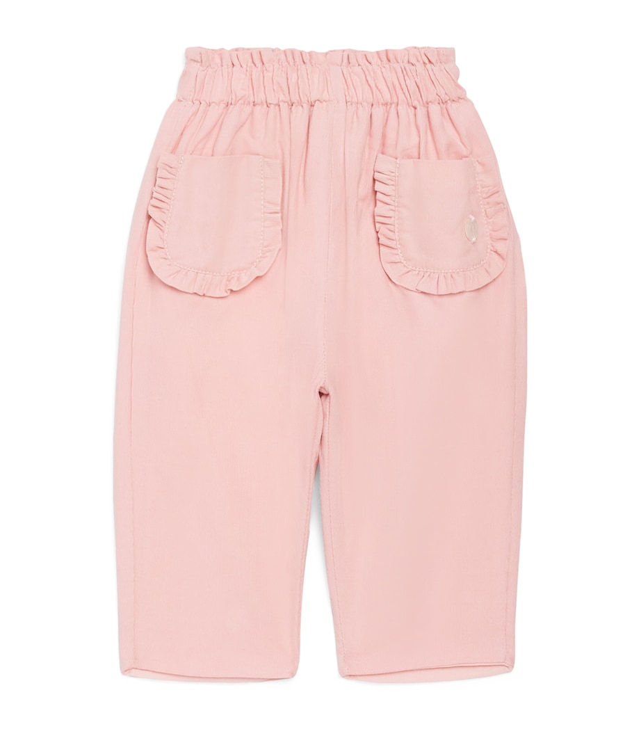 Patachou Cotton Ruffled Trousers (0-6 Months) Image 1