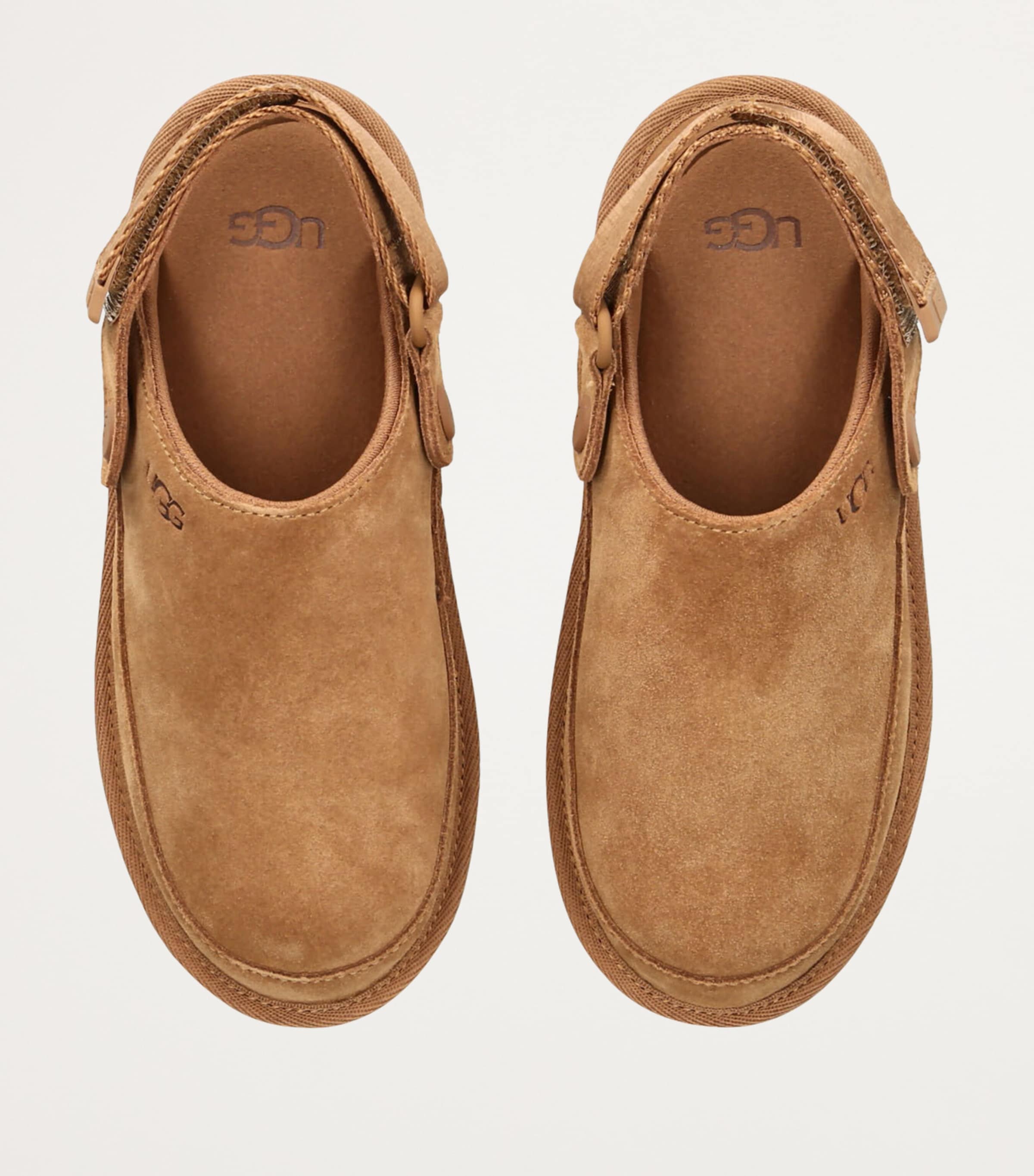 Suede Goldenstar Clogs BROWN Image 4