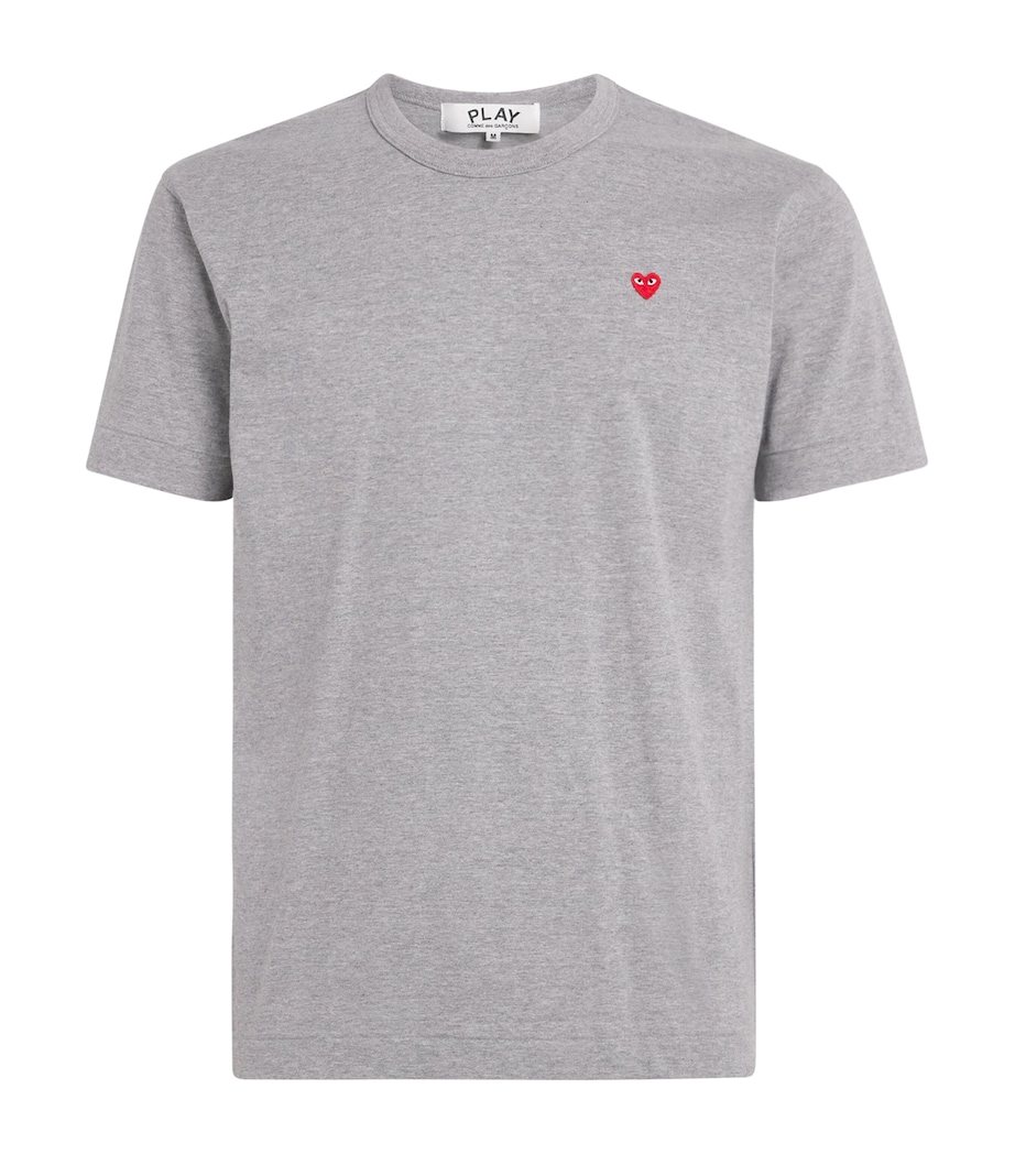 Cotton Mini Heart Logo T-Shirt 1 - GREY Image 1