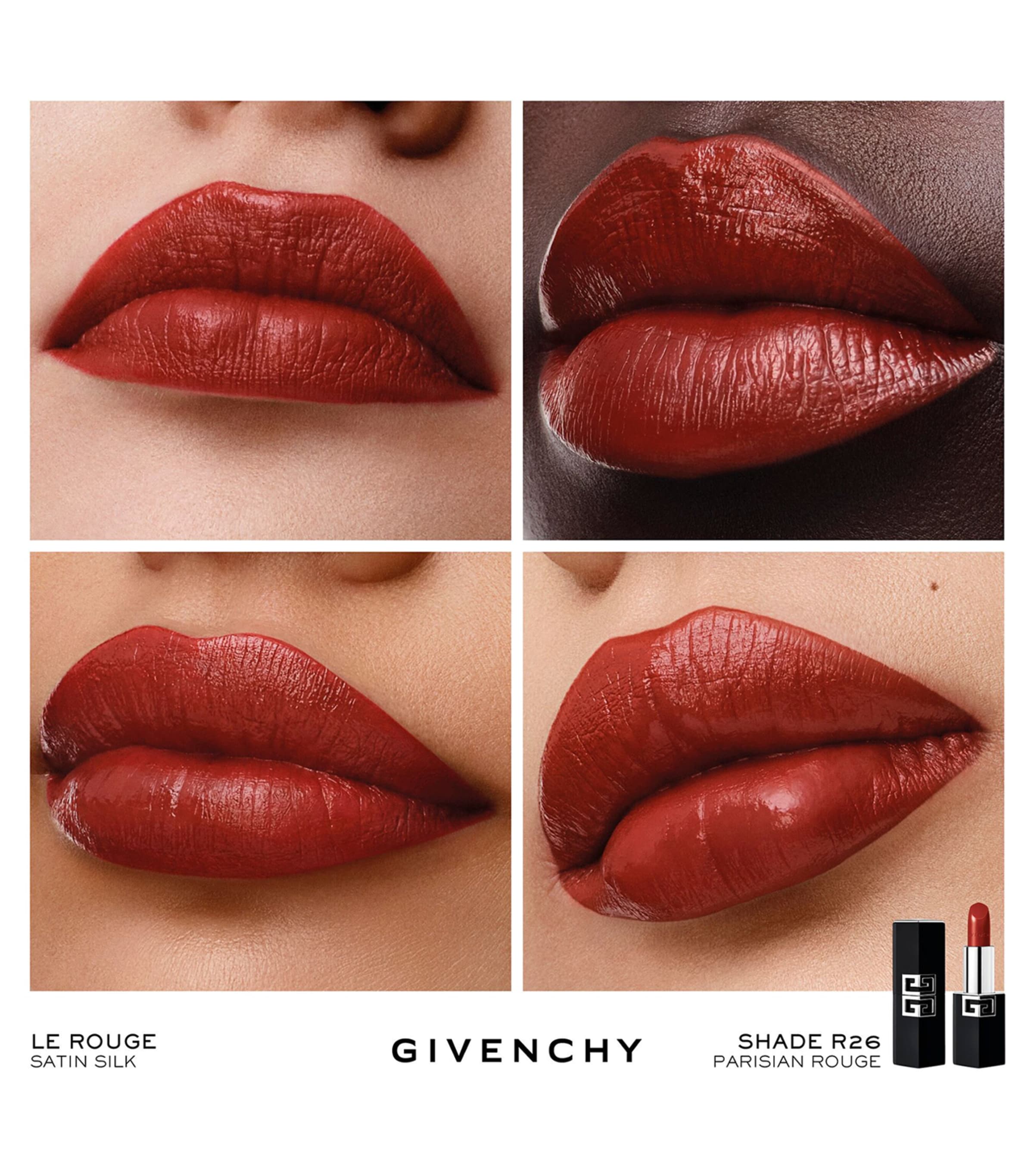 Givenchy Le Rouge Satin Silk High-Definition Lipstick Parisan Rogue Image 2
