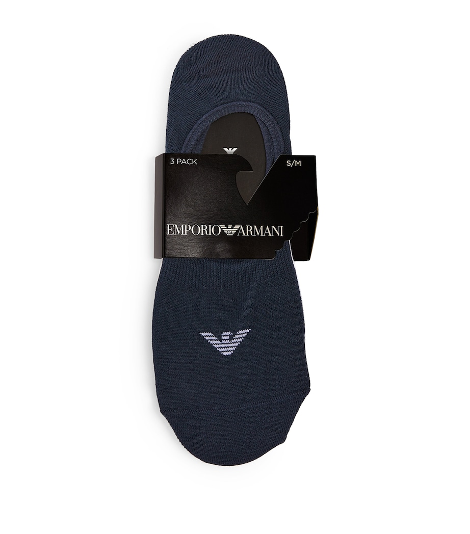 Emporio Armani Mens Invisible Socks (Pack of 2) Multicolo Image 1
