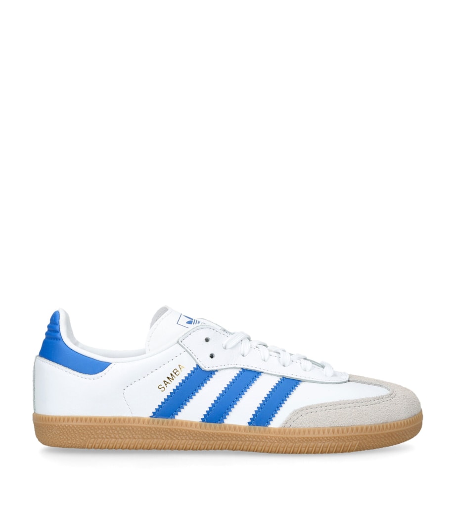 Leather Samba OG Sneakers WHITE/NAVY Image 1