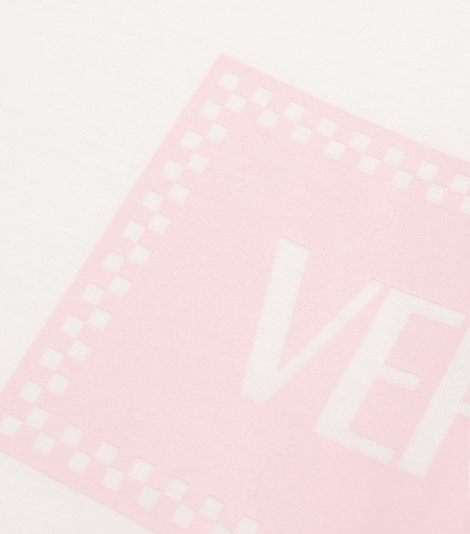 Cotton '90s Vintage Logo T-Shirt (6-14 Years) 2WL90-WHITE+PINK Image 3