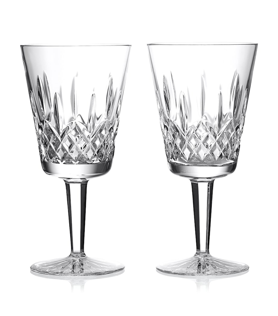 Set of 2 Large Lismore Goblets (410ml) CLEAR Image 1