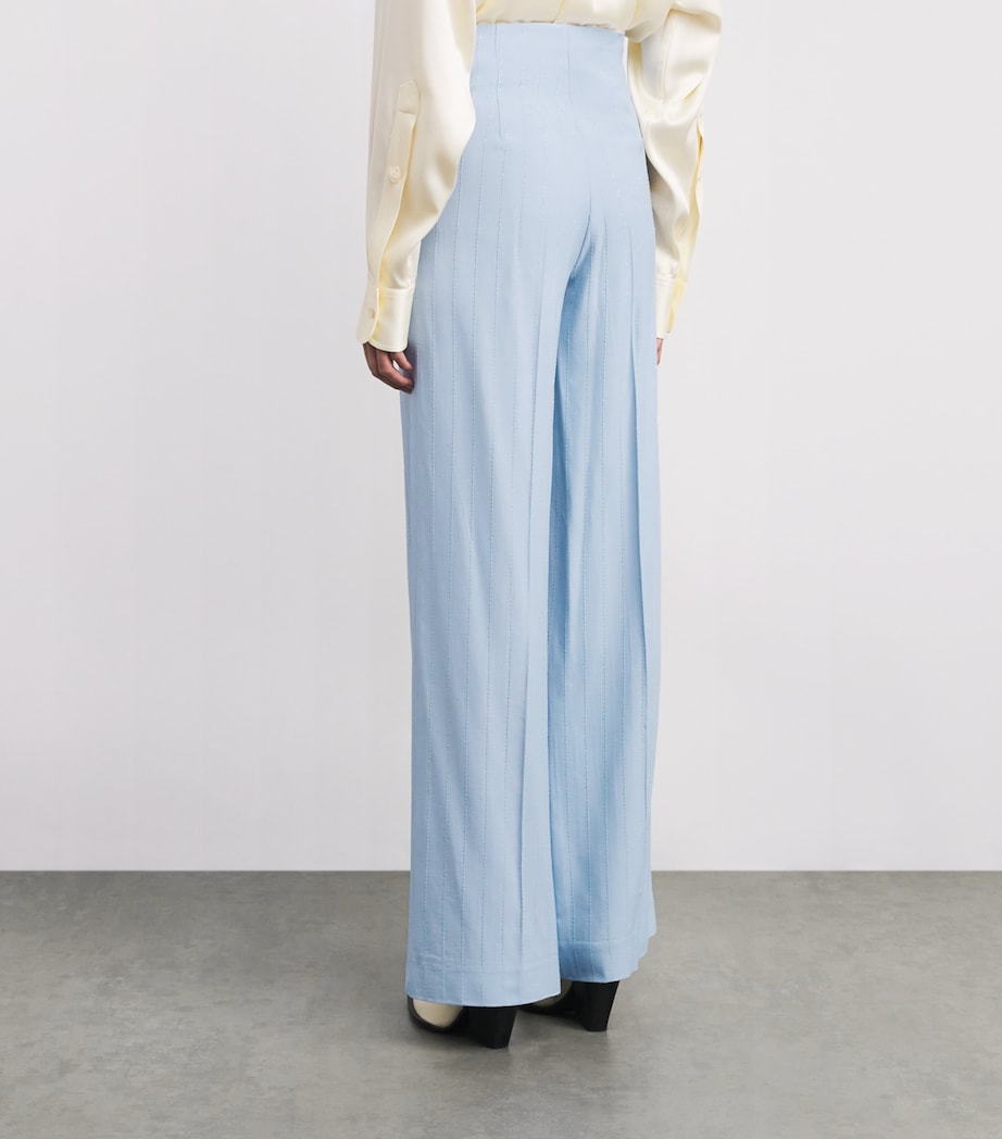 Wide-Leg Trousers SKY BLUE Image 4