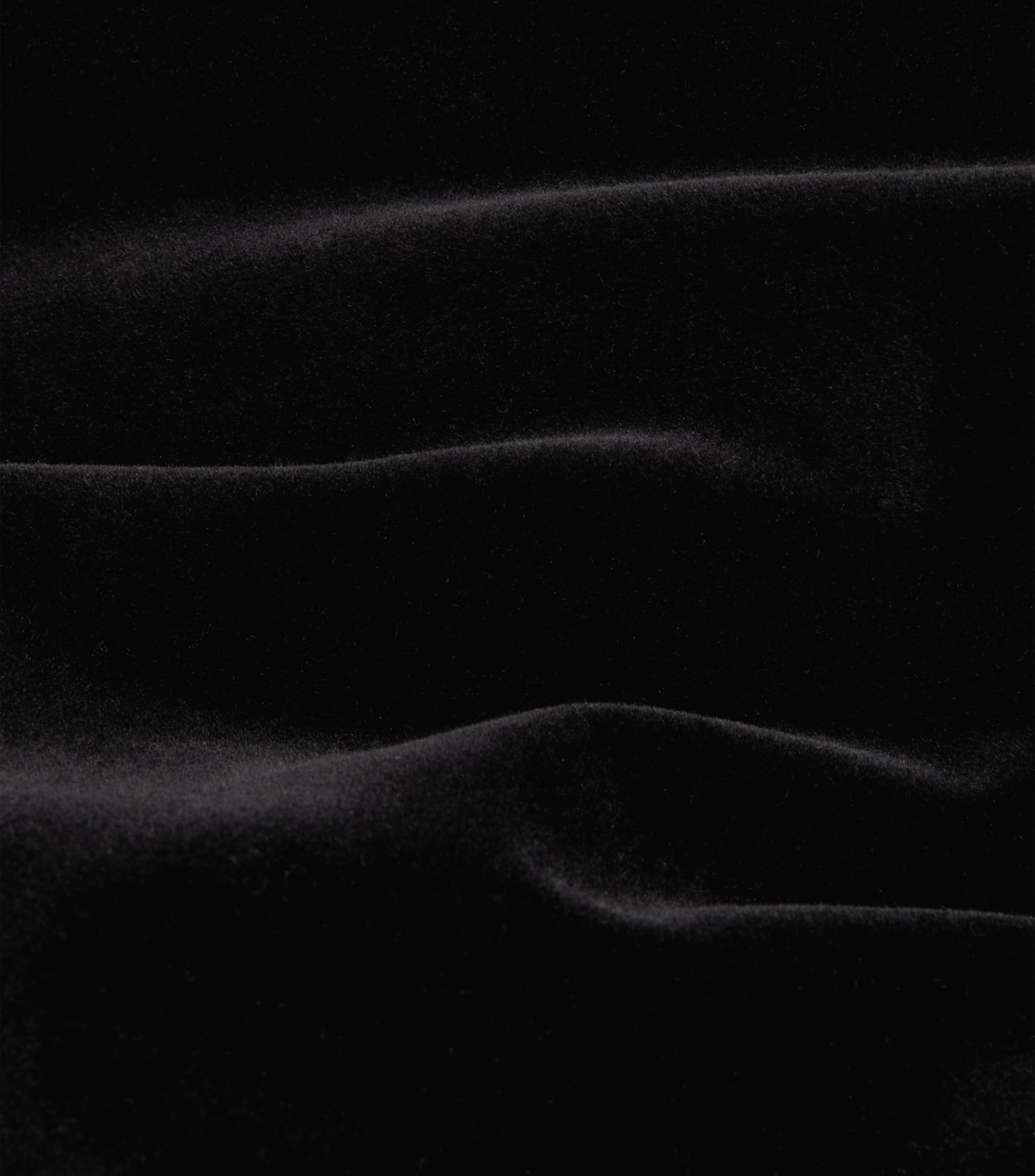 Supima Cotton Velvet Evening Suit Jacket 001BLACK Image 6