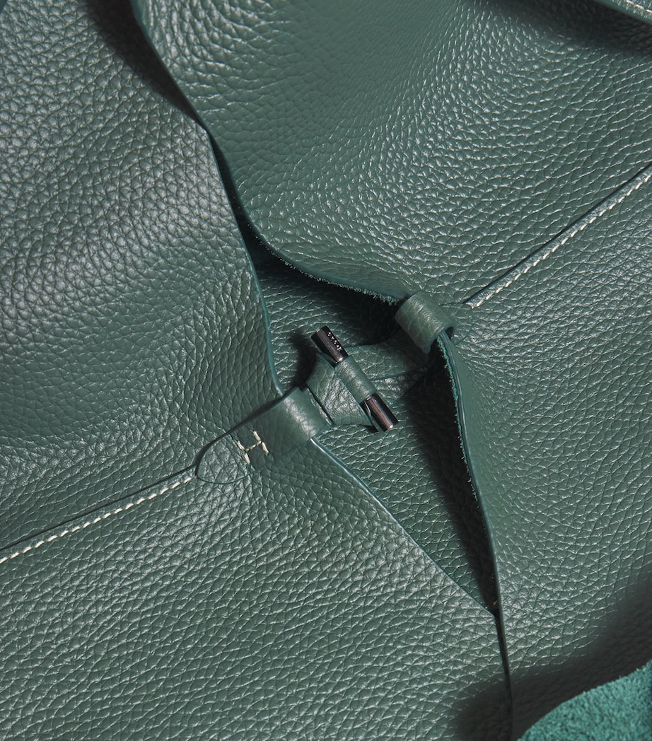 Large Leather Polo Play Tote Bag FICUS Image 4