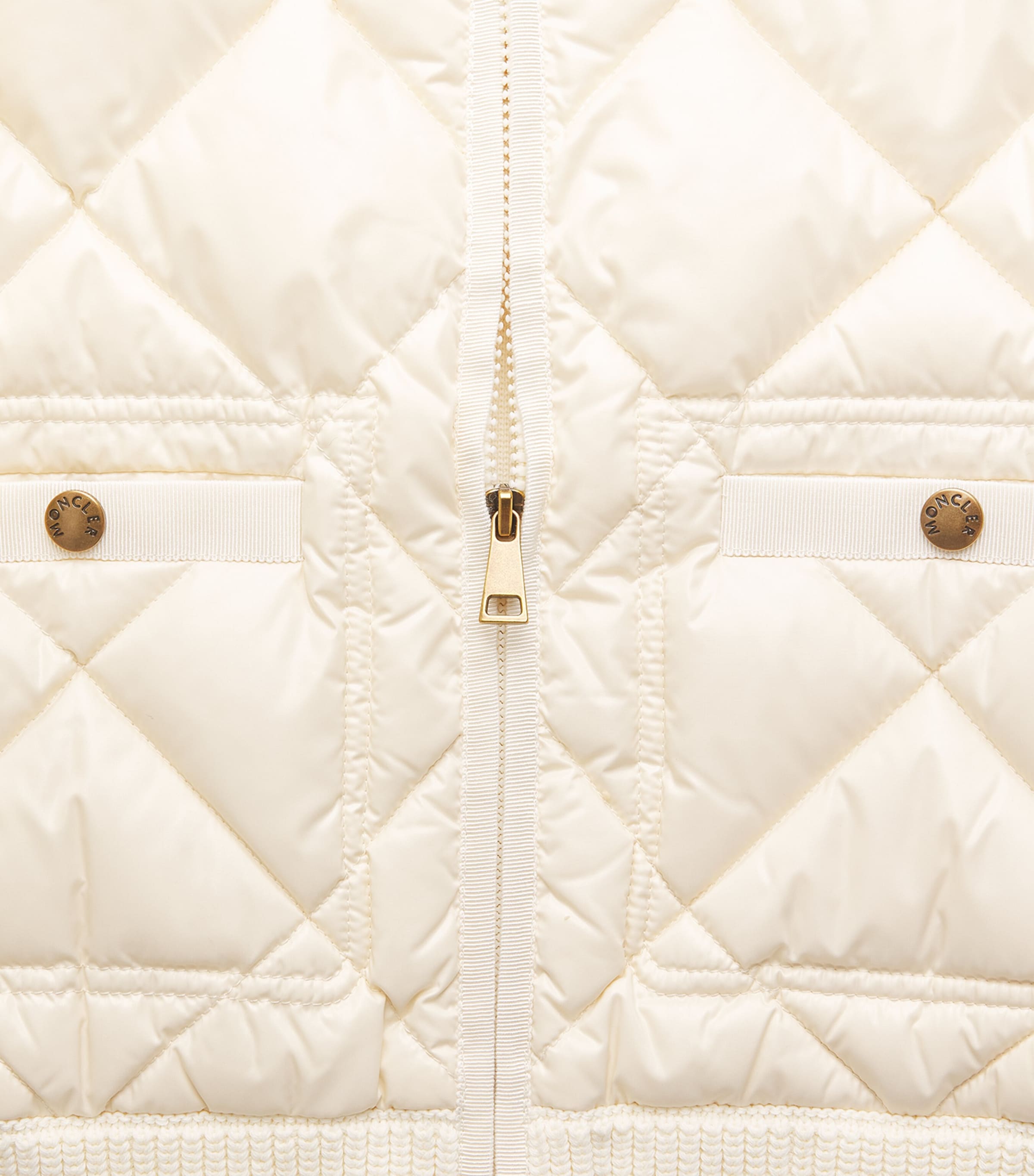 Moncler Womens Cotton Quilted Hybrid Jacket Image 6