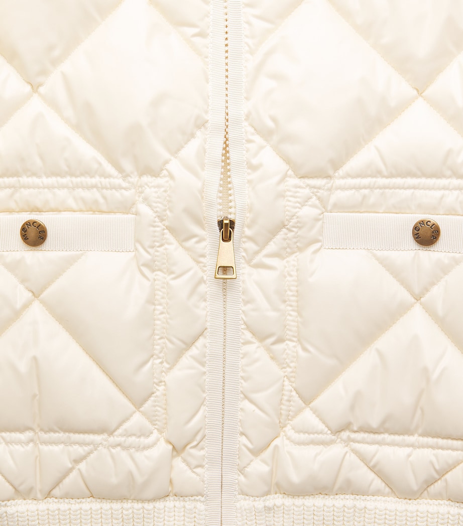 Moncler Womens Cotton Quilted Hybrid Jacket Image 6
