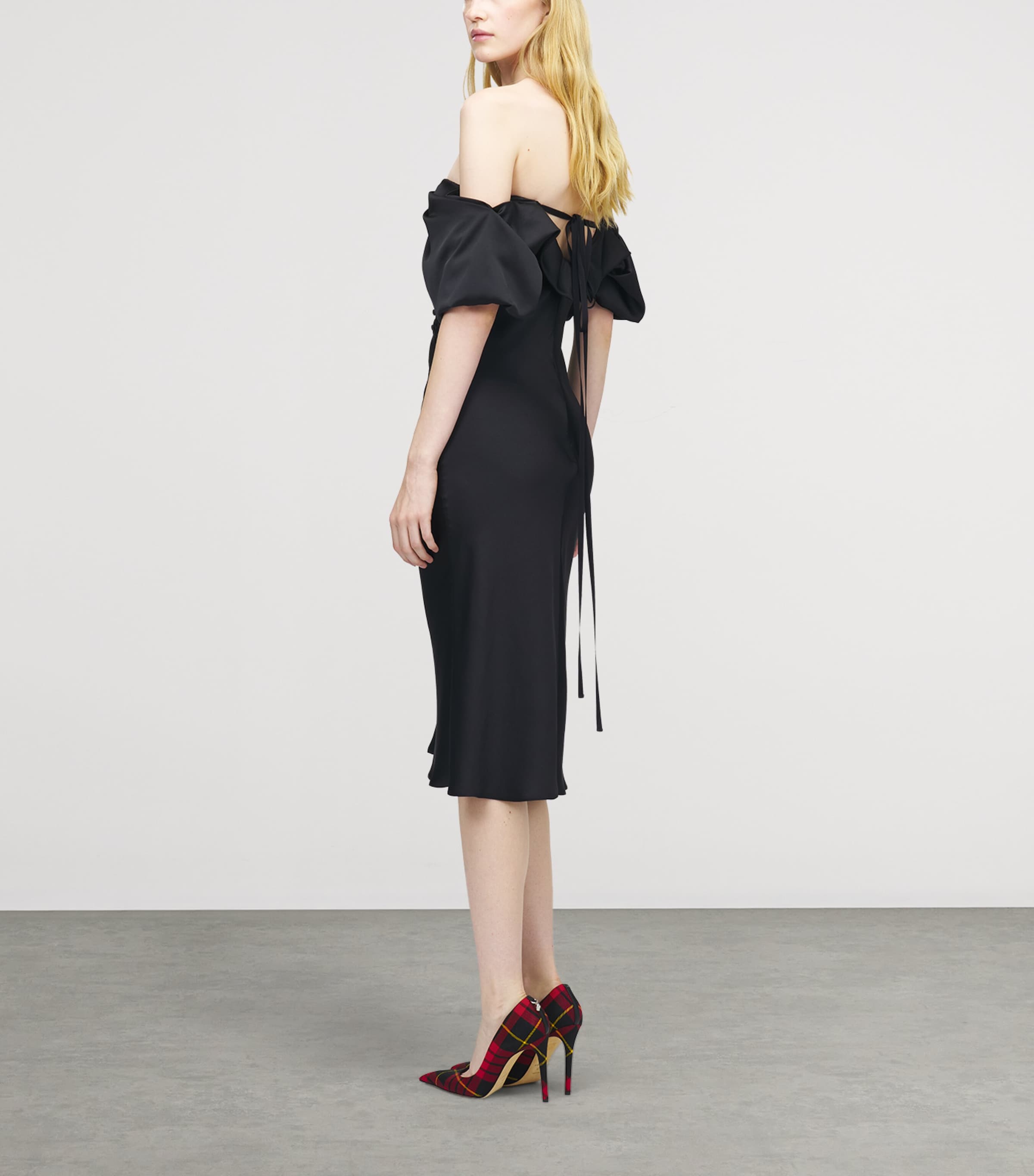 Draped Midi Dress 1000 Image 3