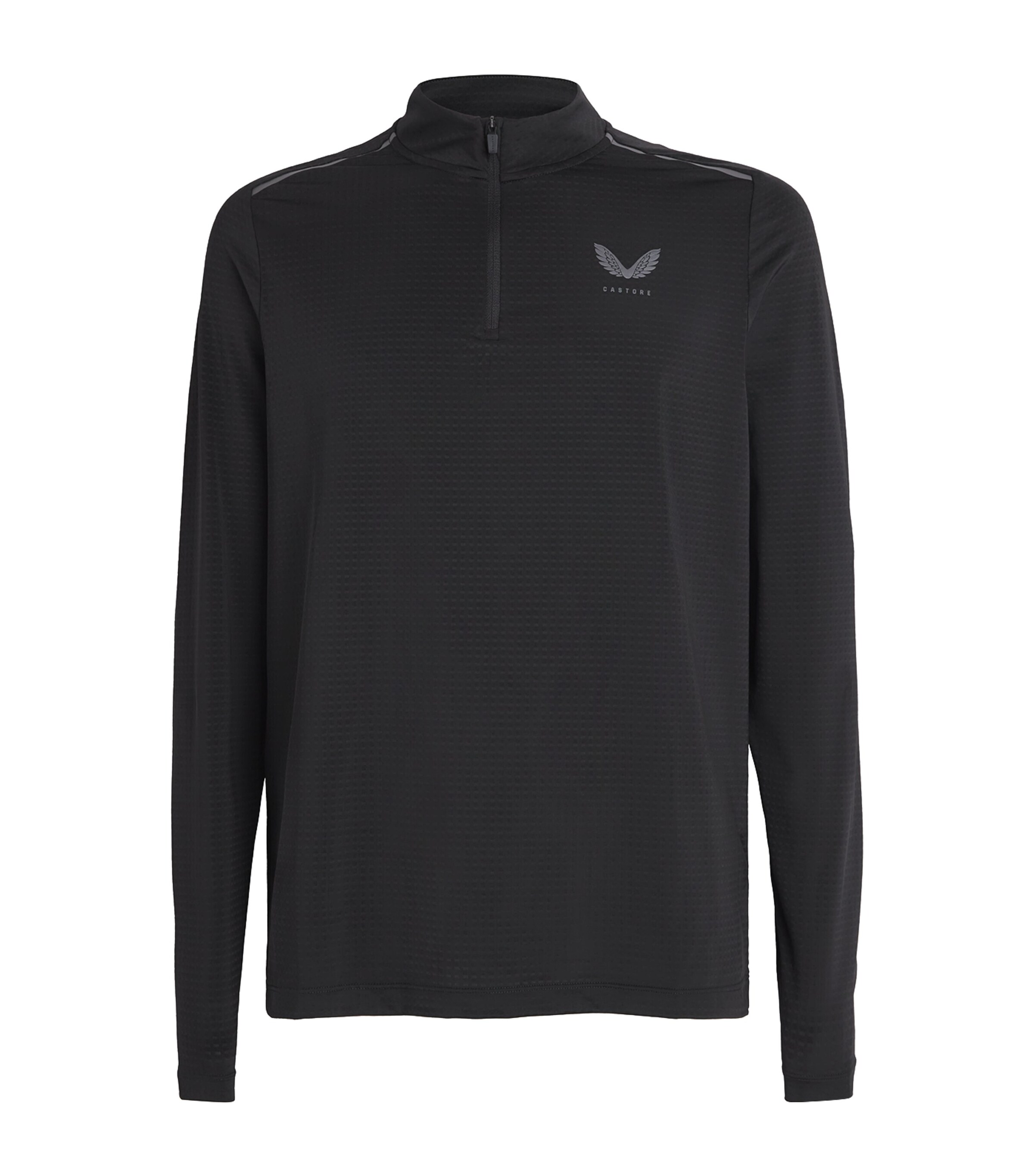 Castore Mens Apex Quarter-Zip Training Top Black Image 1