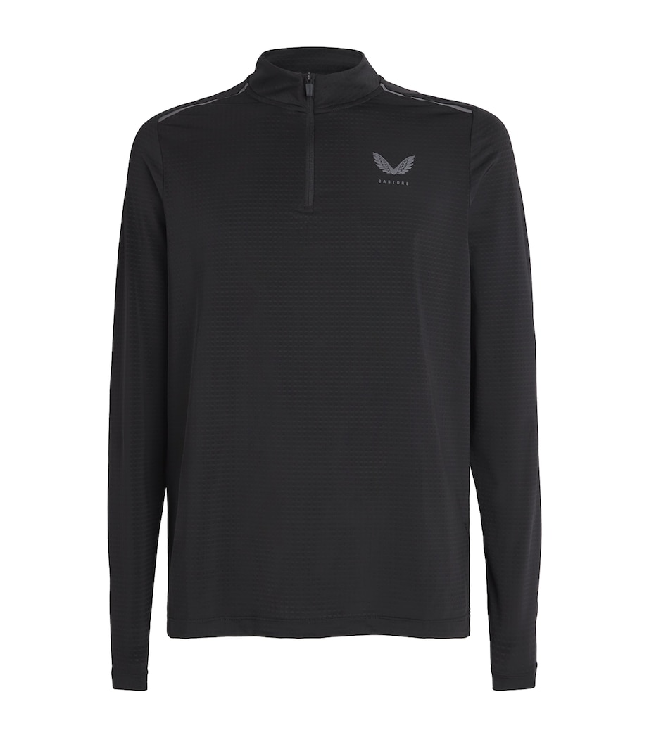 Castore Mens Apex Quarter-Zip Training Top Black Image 1