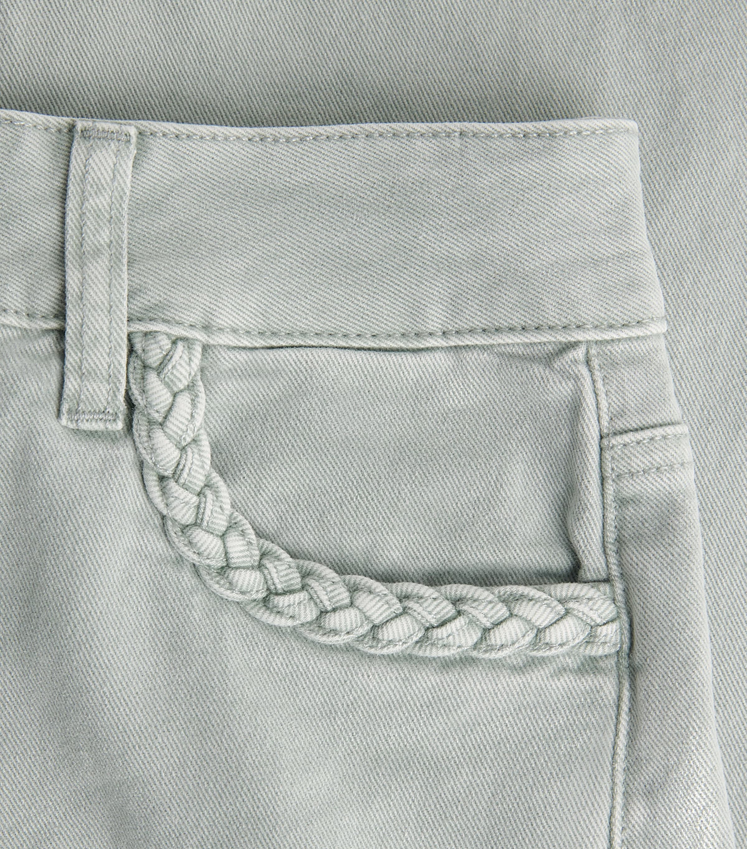 PAIGE Womens Anessa Wide-Leg Jeans Vintage Seaglass Image 6