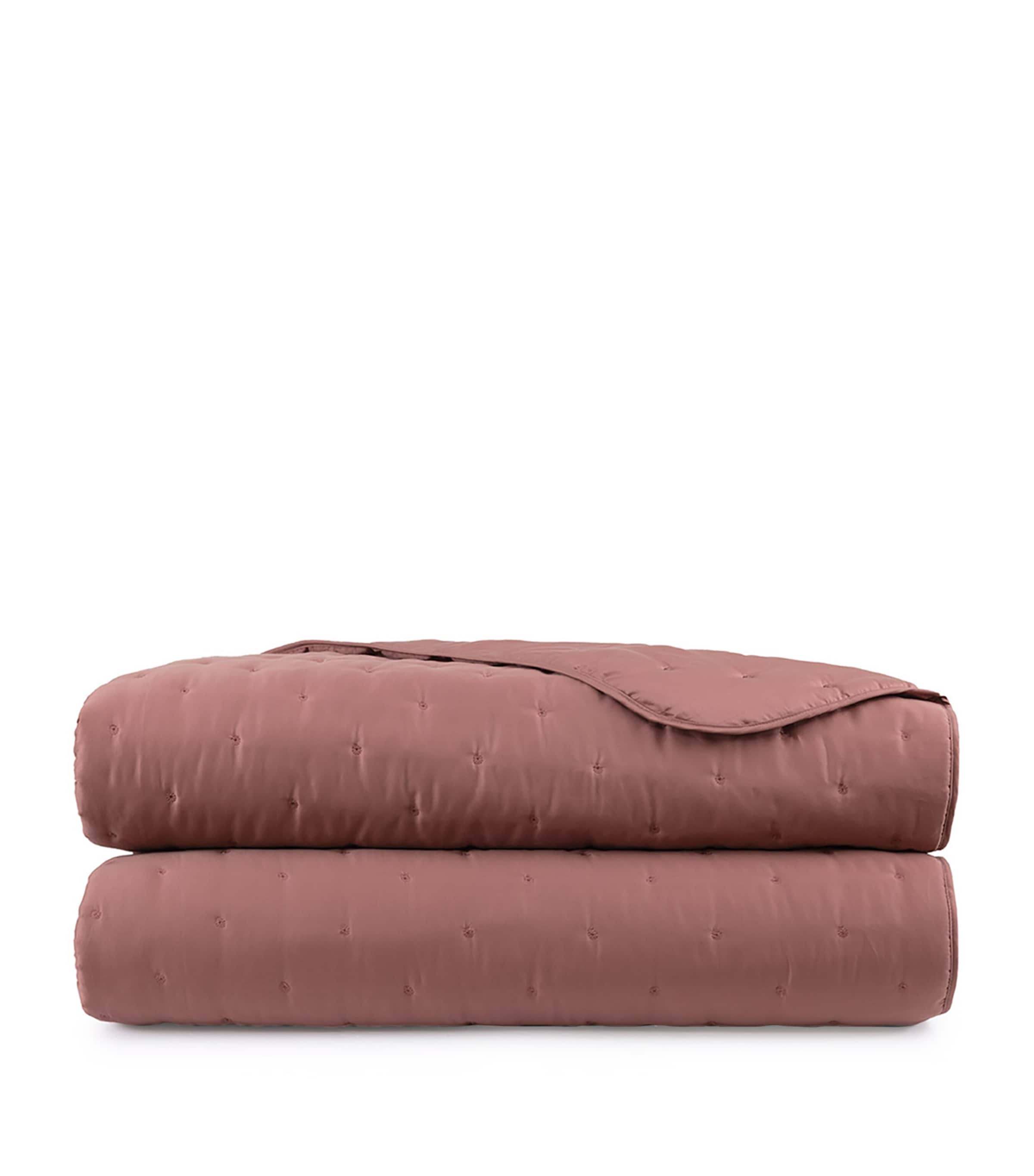Yves Delorme Triomphe Santal Super King Bedcover In Pink