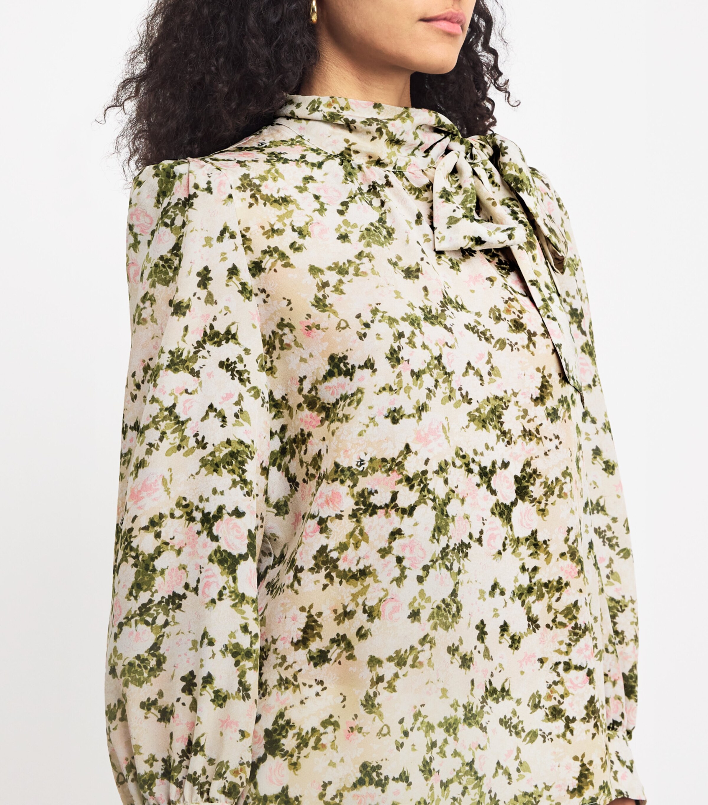 Weekend Max Mara Womens Silk Floral Print Blouse Ivory Image 6