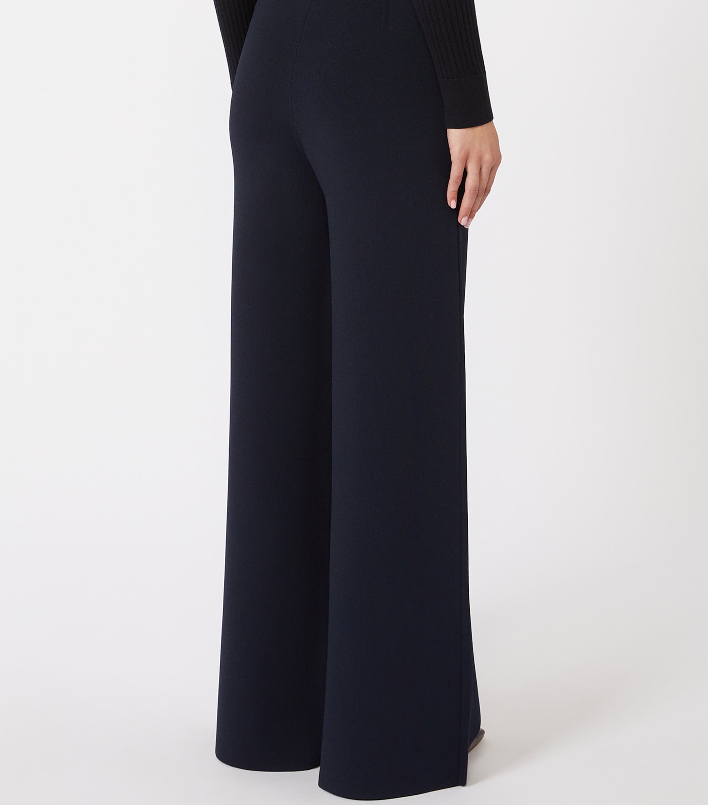Knit Wide-Leg Trousers ULTRAMARINE Image 4
