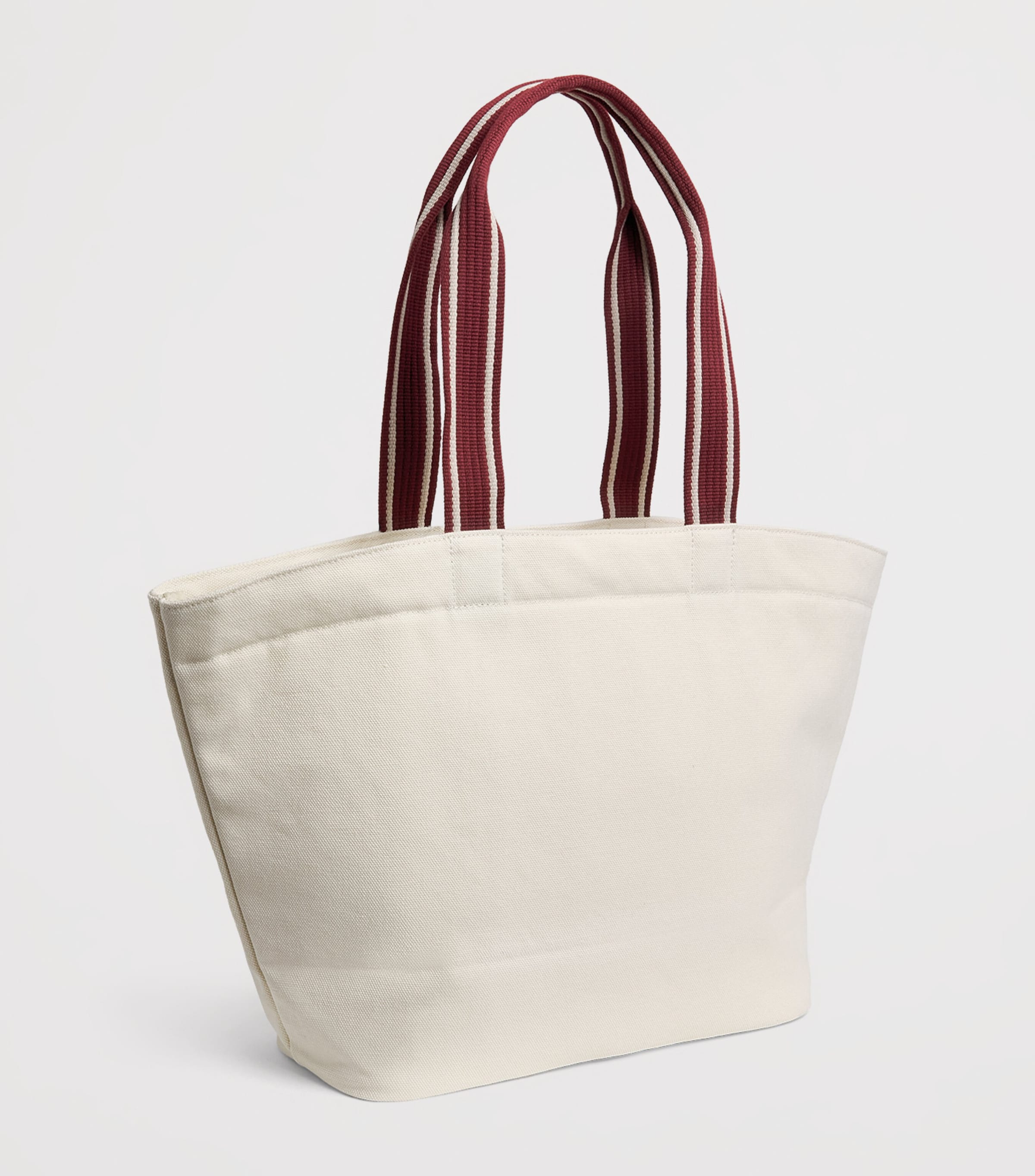 Varley Canvas Robinson Club Tote Bag Ivory / Port Image 3