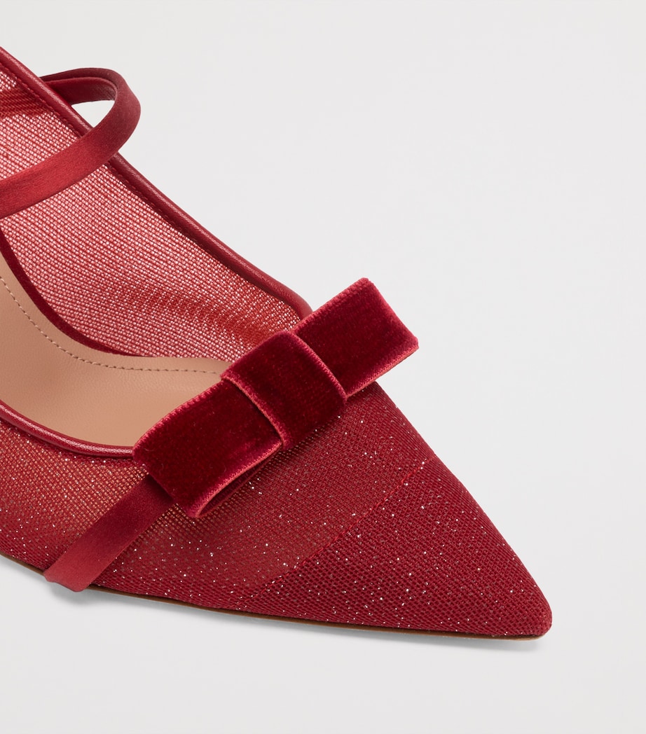 Glittered Aurora Heeled Mules 70 GLITTER MESH Image 5