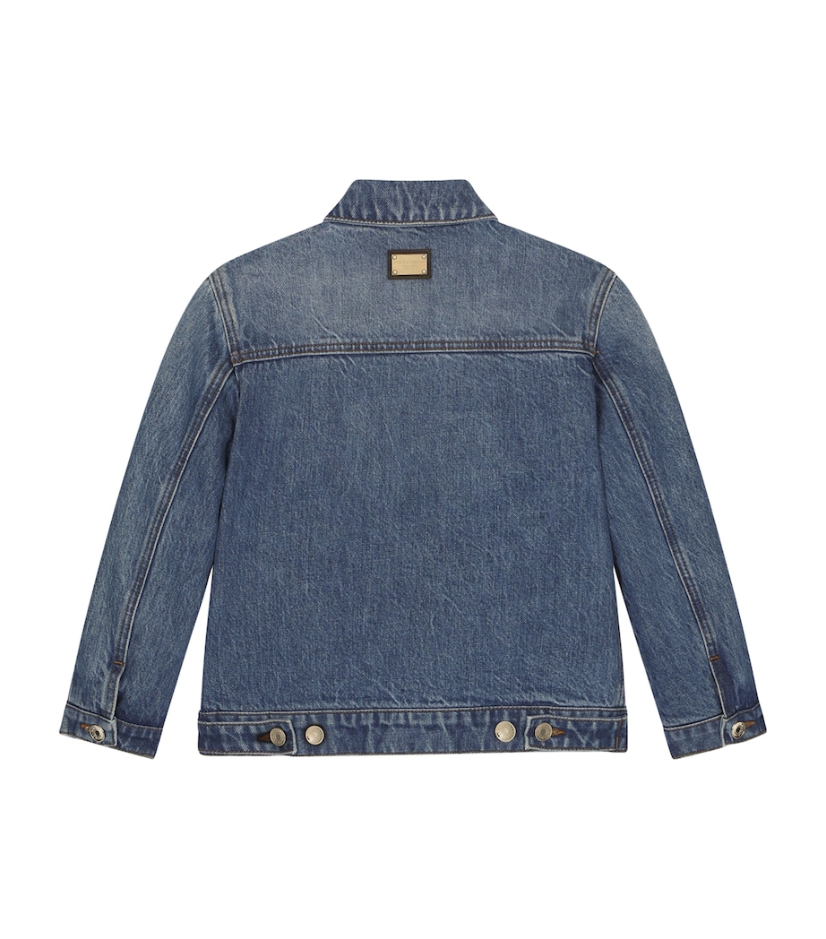 Dolce&Gabbana Kids Embroidered Denim Jacket (2-6 Years) Combined Image 2