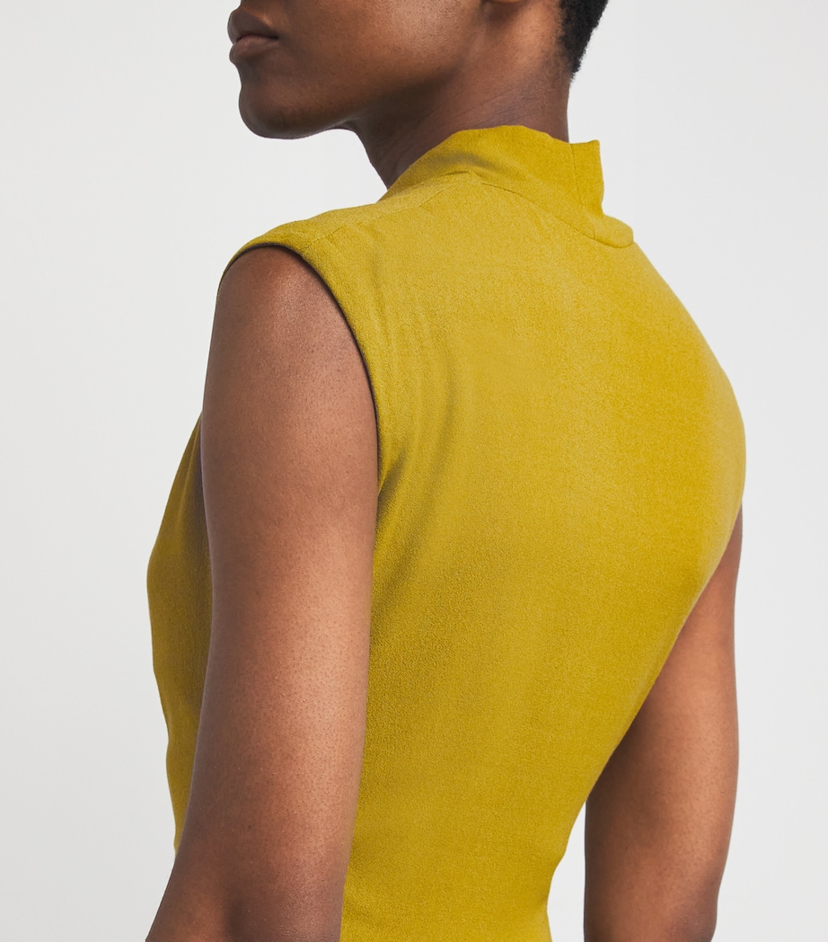 Cowl-Neck Babette Maxi Dress OCHRE Image 6