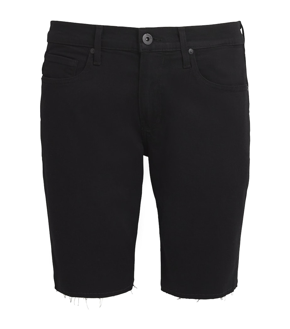 PAIGE Mens Federal Shorts Black Shadow Image 1