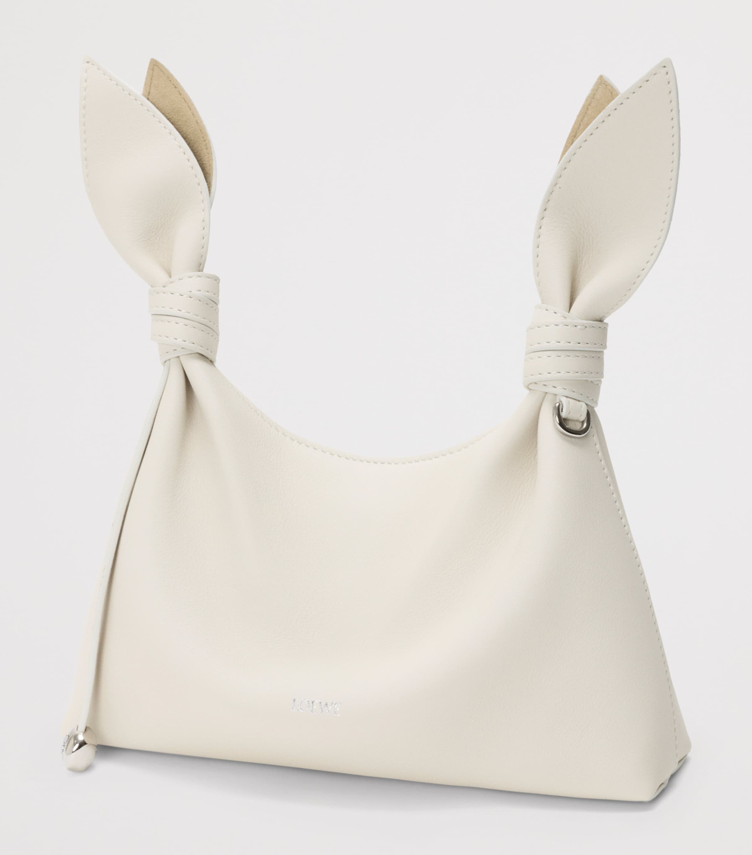 LOEWE Mini Leather Scarf Shoulder Bag Soft White Image 2