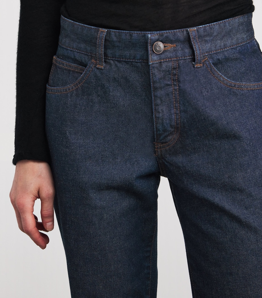 Carlyl Supima Cotton Straight Jeans INDIGO Image 5