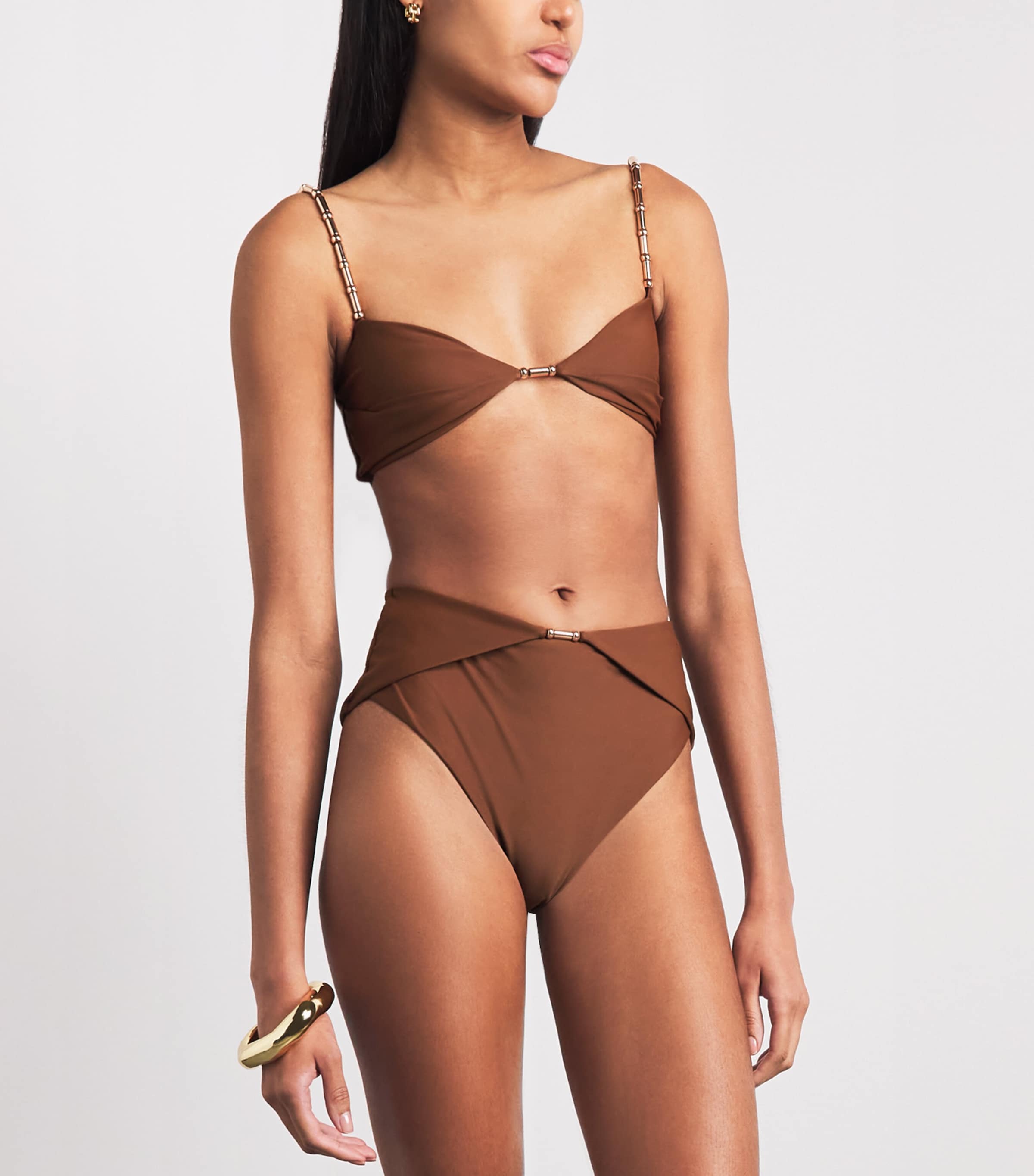 Devon Windsor Womens Emmie Bikini Top Umber Image 2