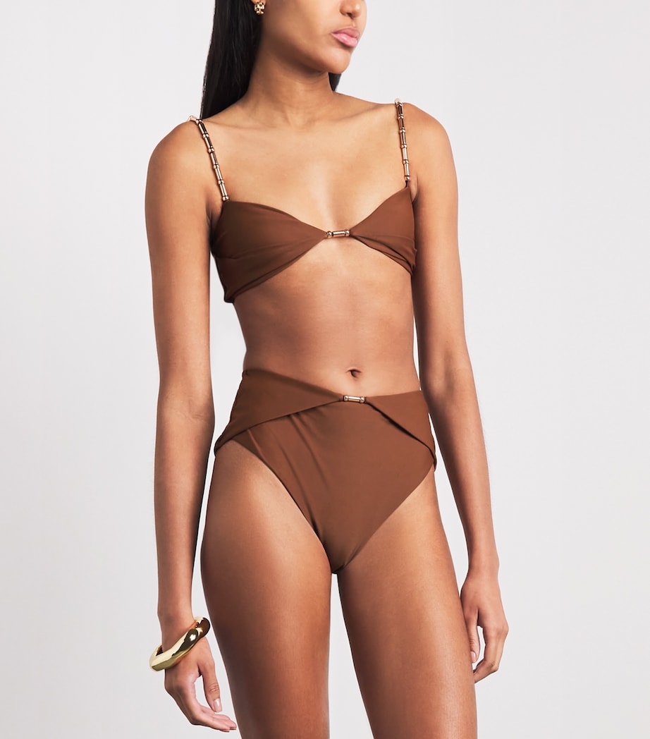 Devon Windsor Womens Emmie Bikini Top Umber Image 2