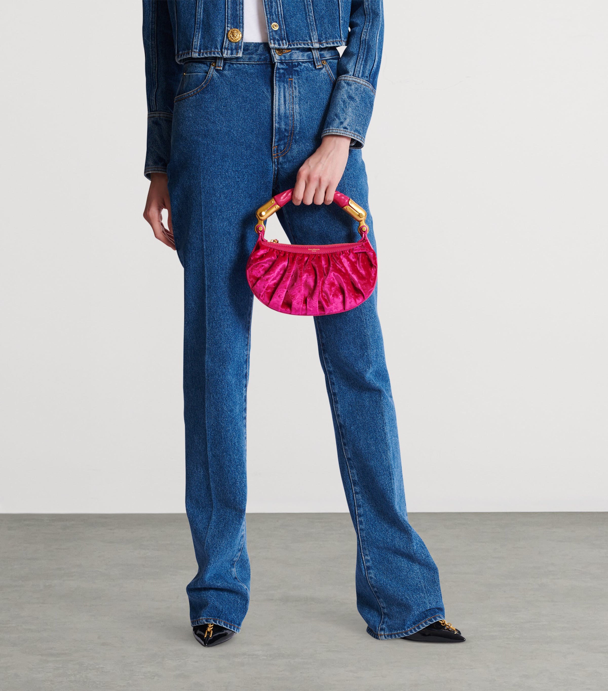 Mini Ebene Top-Handle Bag 4CJ ROSE FUCHSIA Image 6