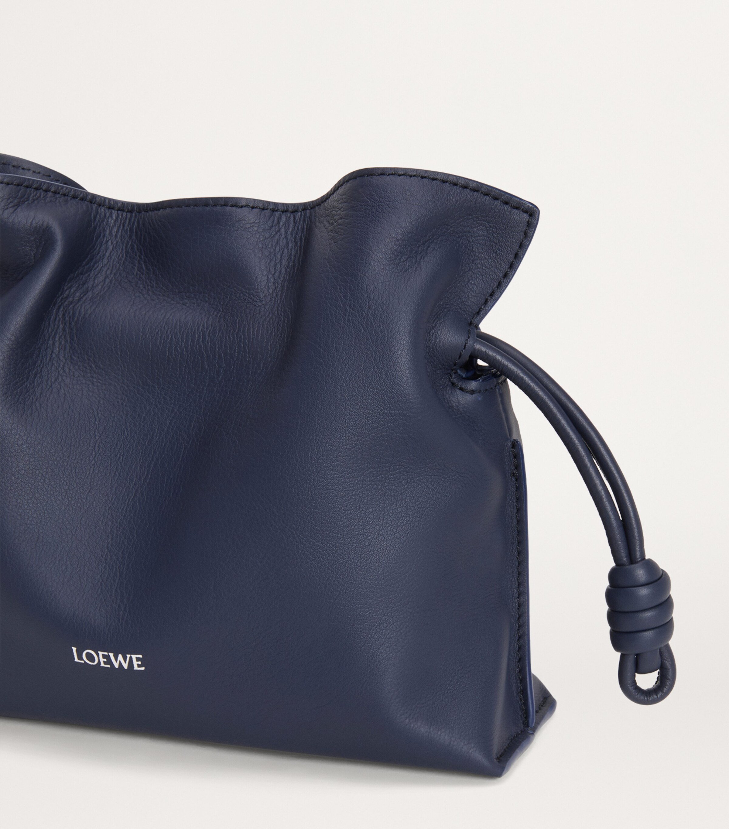 LOEWE Mini Leather Flamenco Purse Abyss Blue Image 6