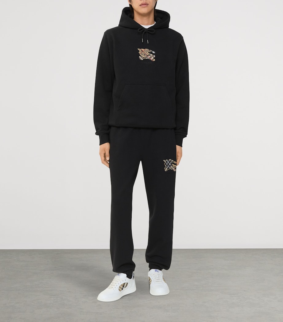 Cotton Check EKD Slim Sweatpants BLACK Image 2