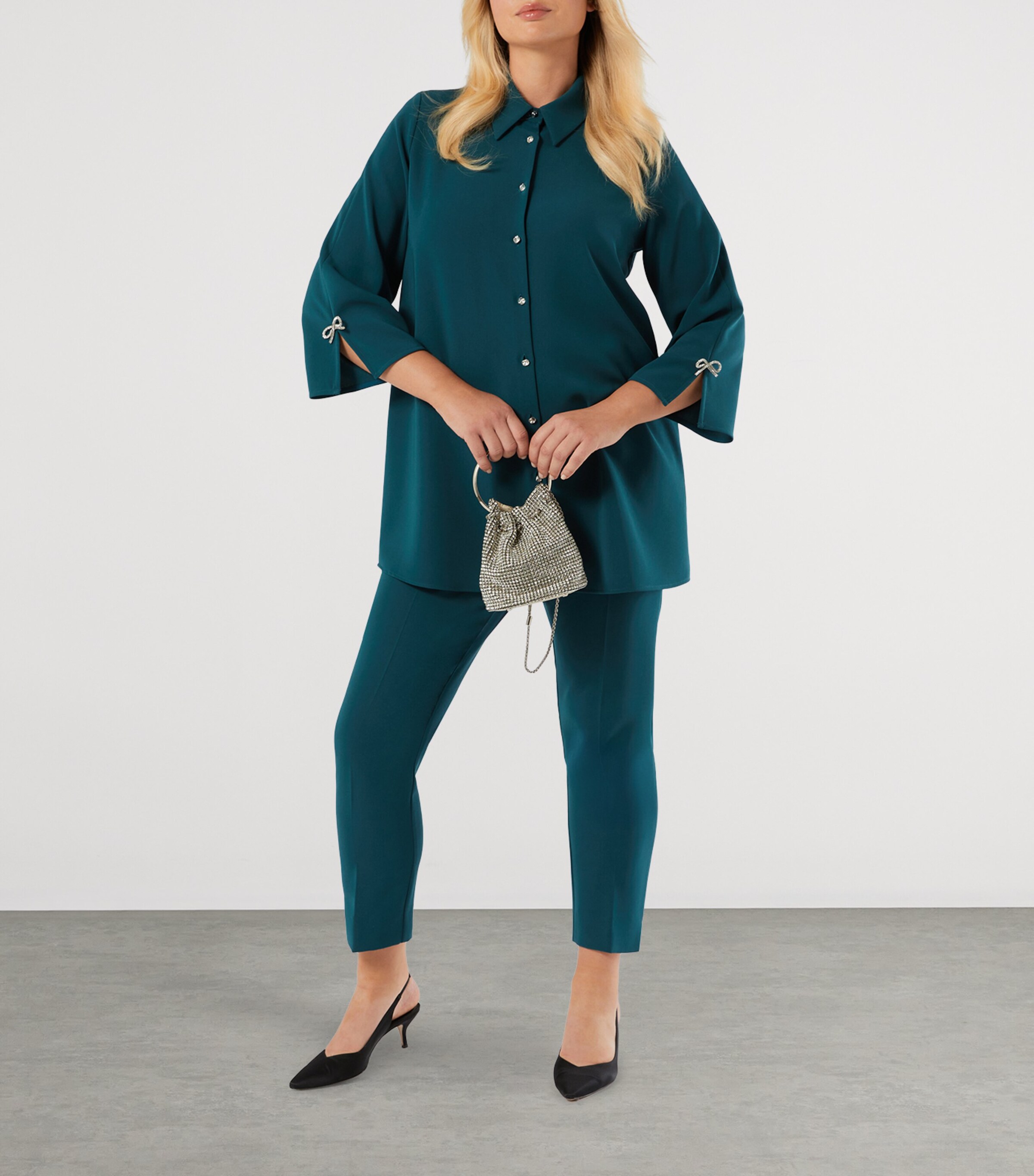 Embellished Biagio Shirt Jacket EMERALD Image 5