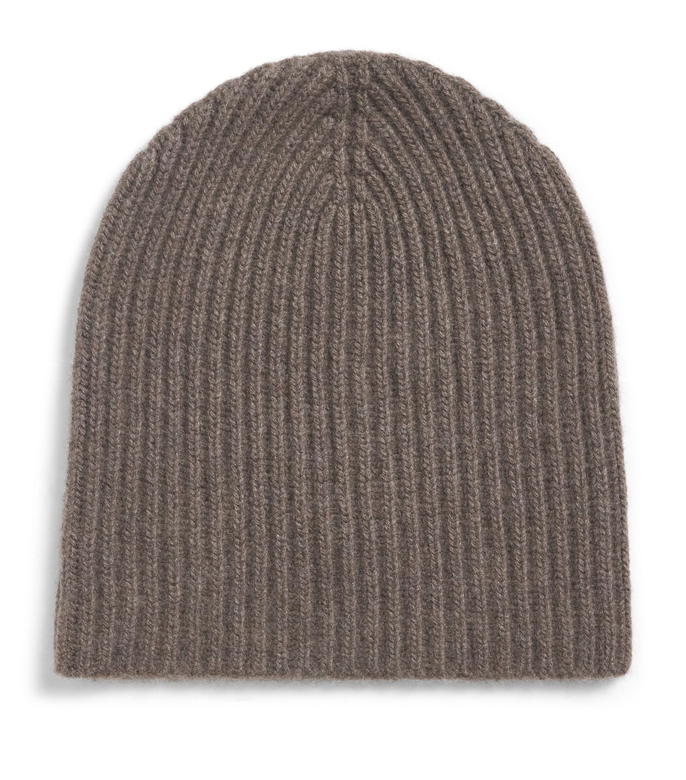 Johnstons Of Elgin Cashmere Ribbed Beanie Heathcot Image 1