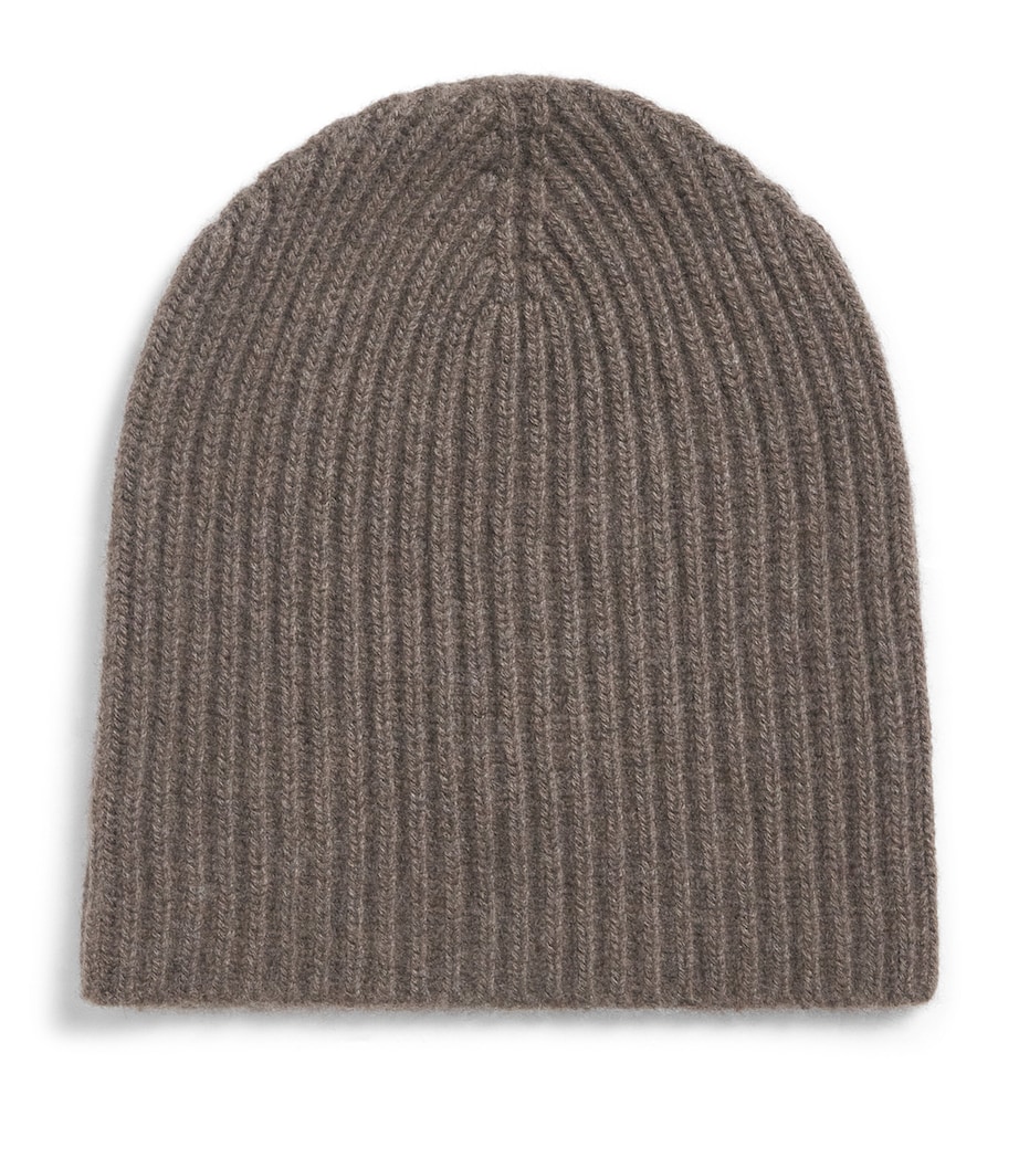 Johnstons Of Elgin Cashmere Ribbed Beanie Heathcot Image 1