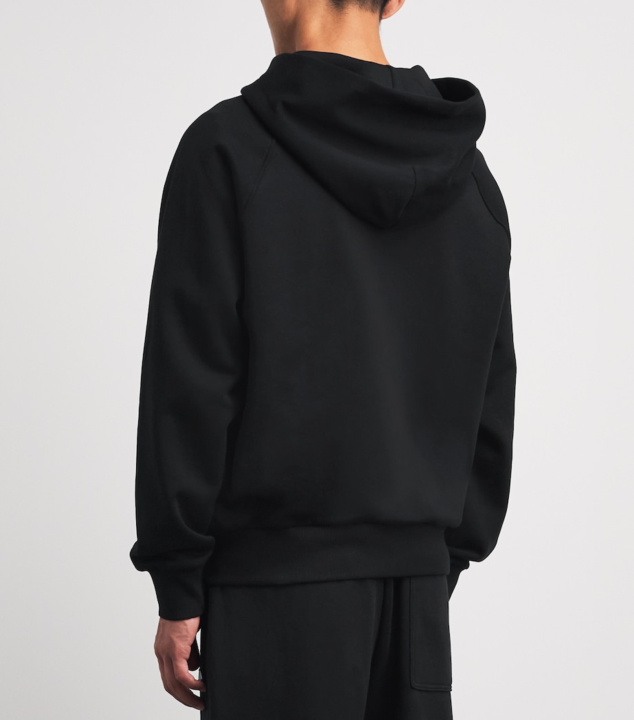 Moose Knuckles Mens Logo Yul Zip-Up Hoodie Black Image 5