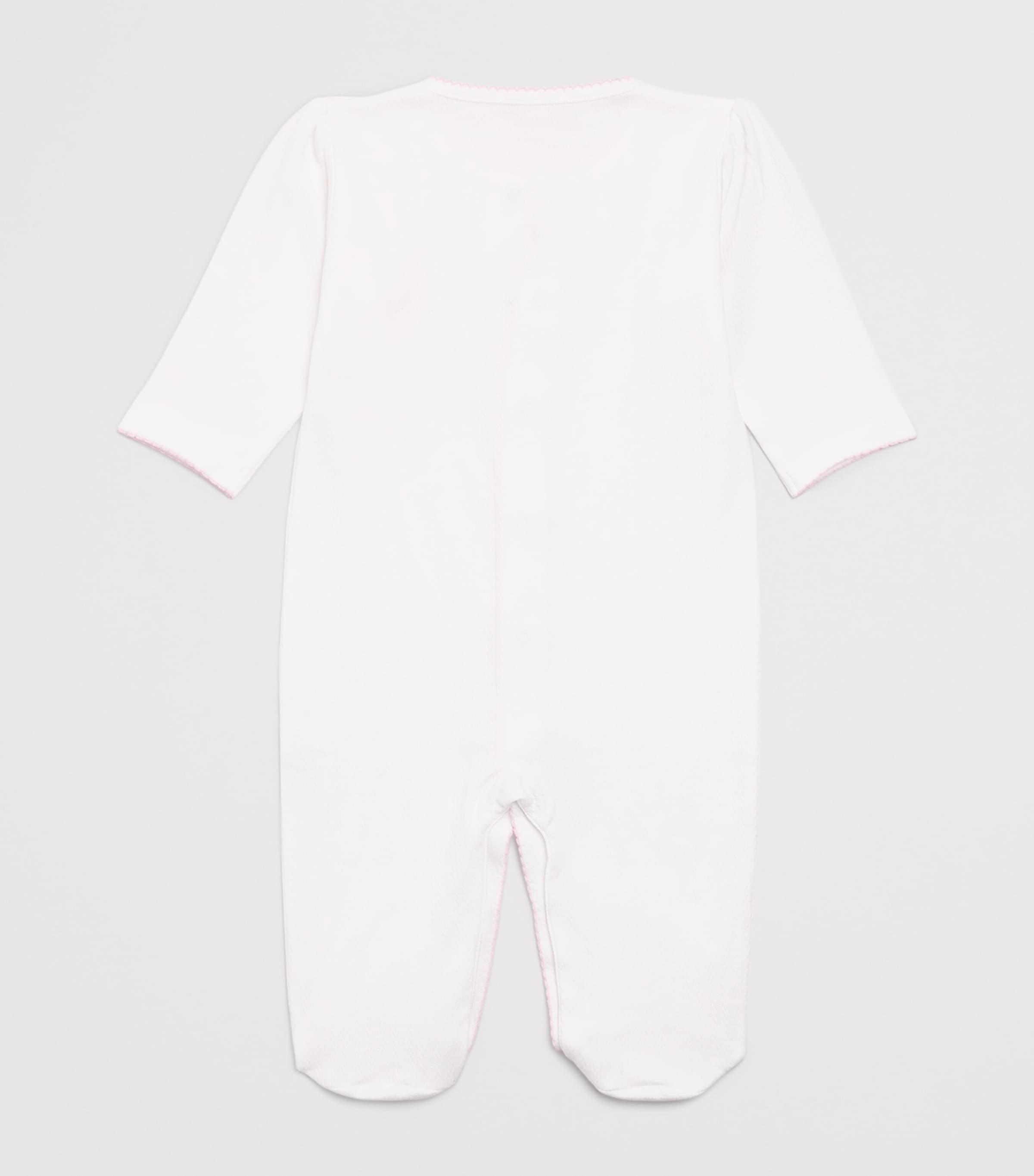 Pima Cotton Noah's Arc All-In-One (0-9 Months) K192WHITE/PINK Image 2