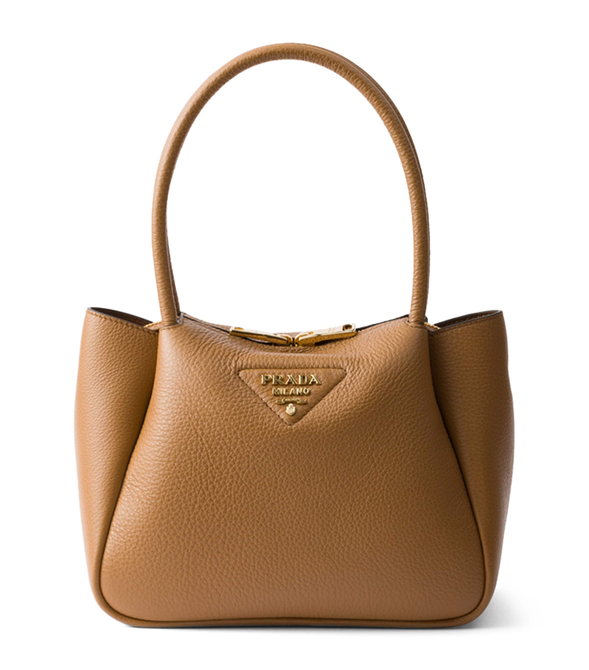 Small Leather Top-Handle Bag F03V8 Image 1