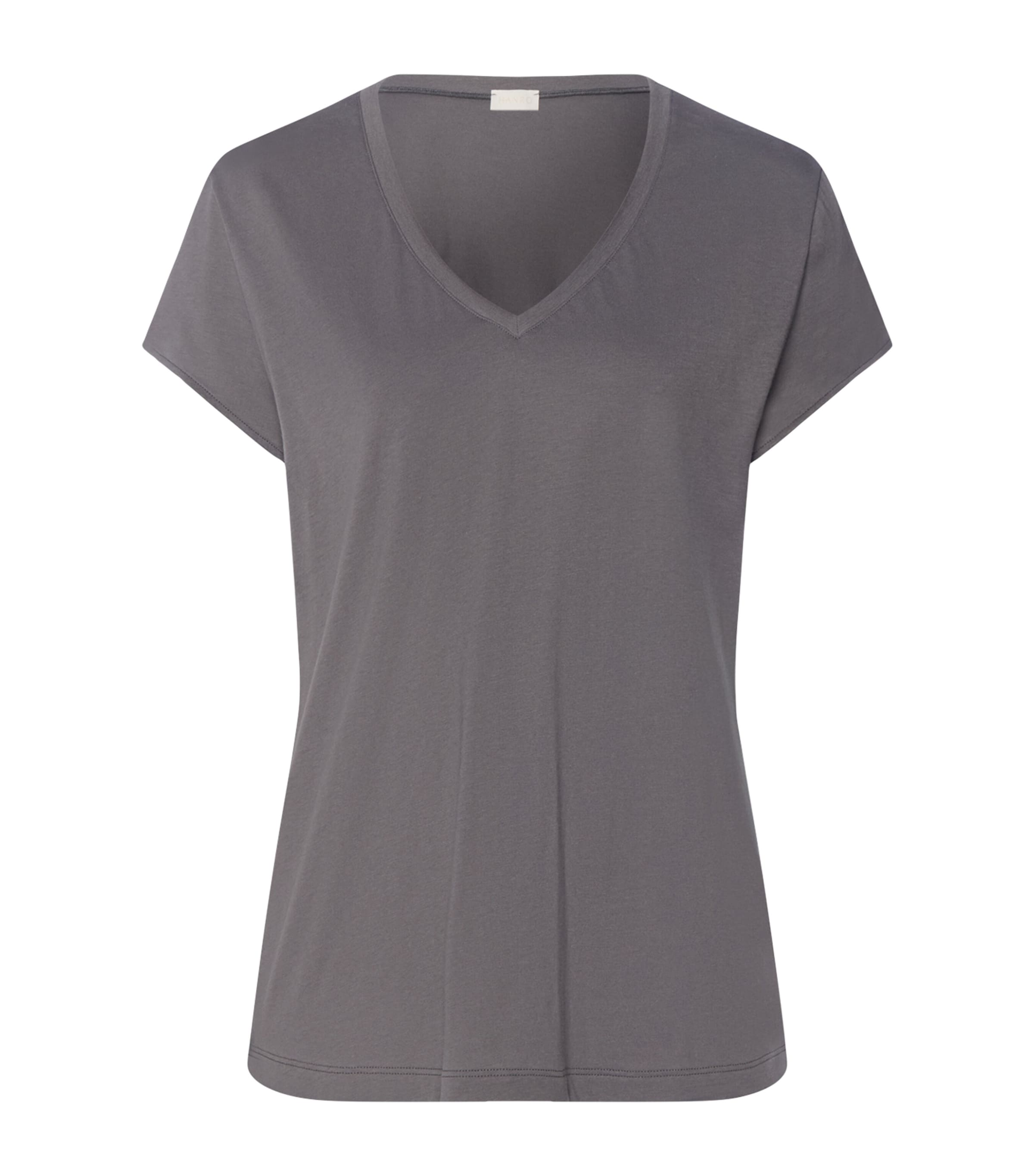 Hanro Womens Organic Cotton Natural T-Shirt Mercury Image 1
