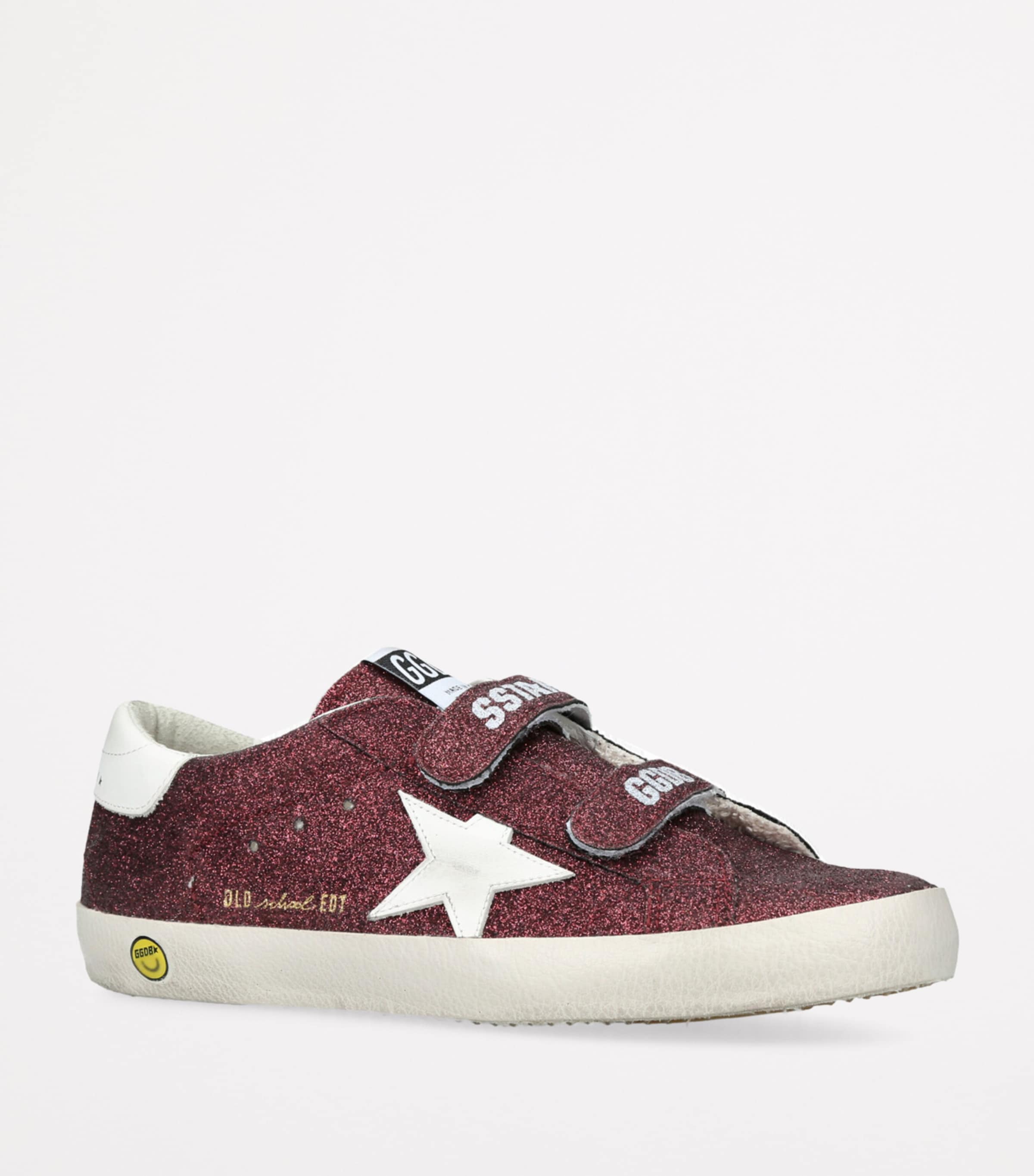 Golden Goose Leather Old School Sneakers Red/dark Image 3