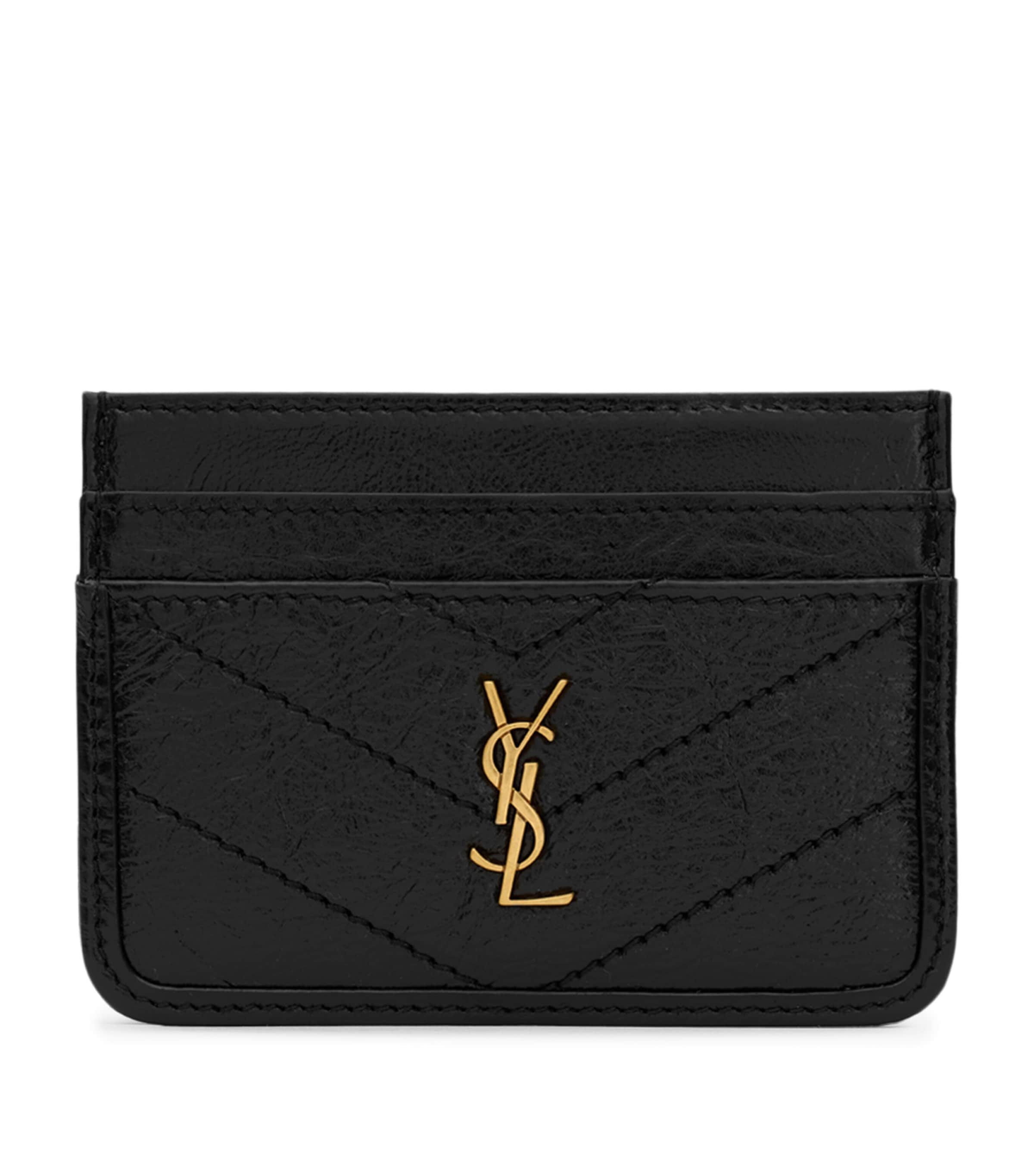 Saint Laurent Calfskin Cassandre Card Holder Image 1