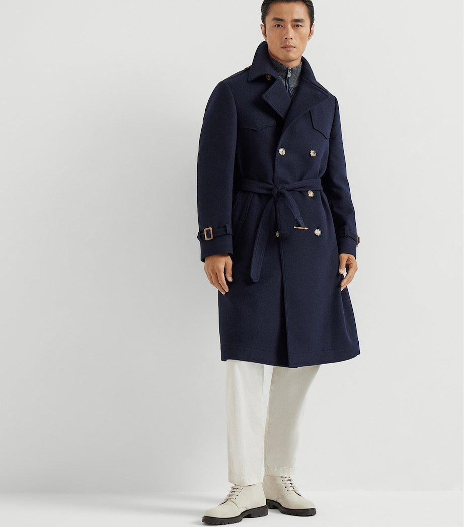 Stretch-Cotton Double-Pleated Trousers C6024 Image 3